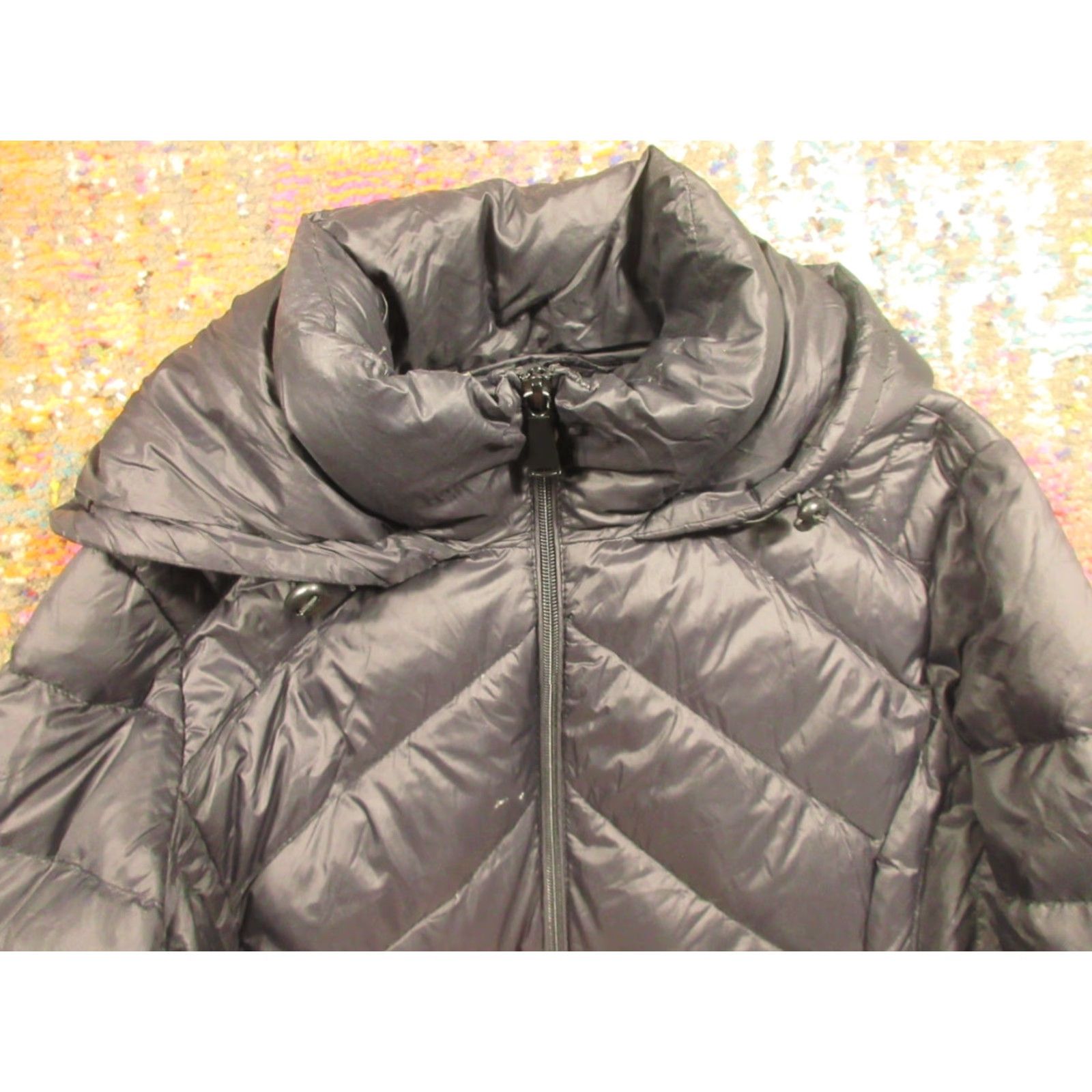 Saks Fifth Avenue Saks Fifth Avenue Jacket Women Puffer Hooded Long Black Down Quilted Packable Winter M Size M / US 6-8 / IT 42-44 - 4 Thumbnail