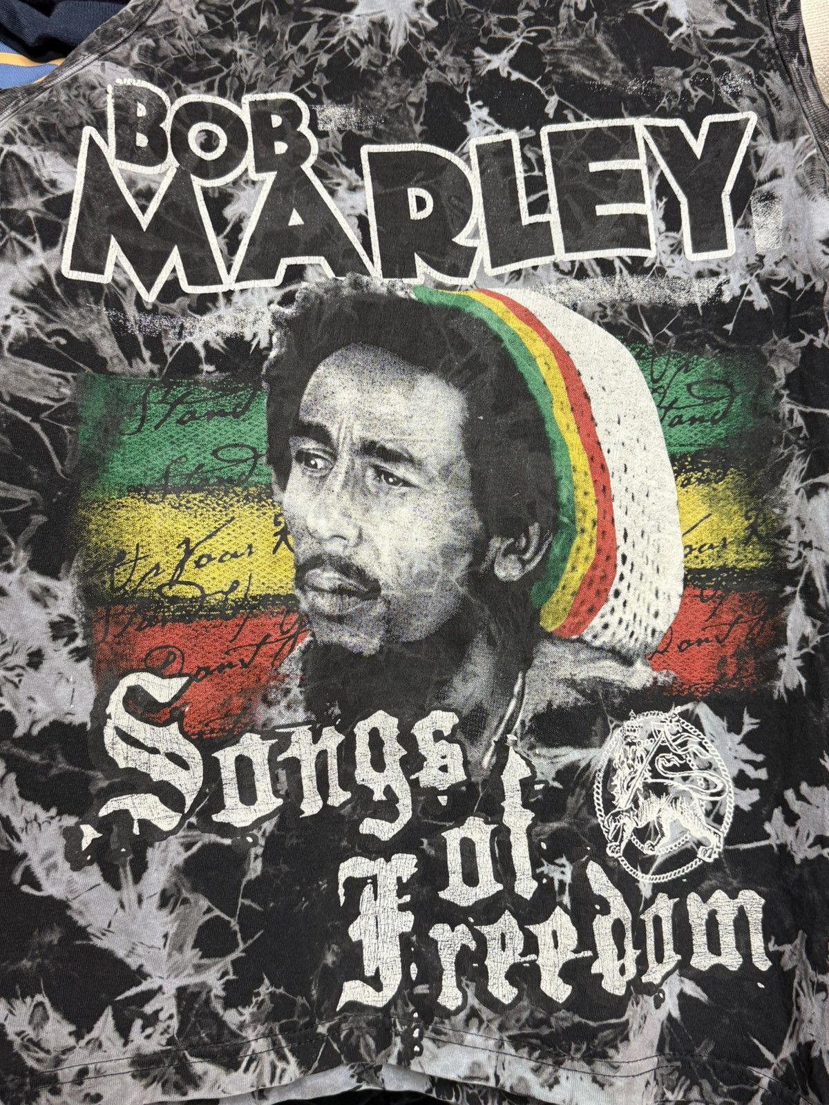 Vintage Vintage Bob Marley Song Of The Freedom Full over printed tee Size US M / EU 48-50 / 2 - 5 Thumbnail