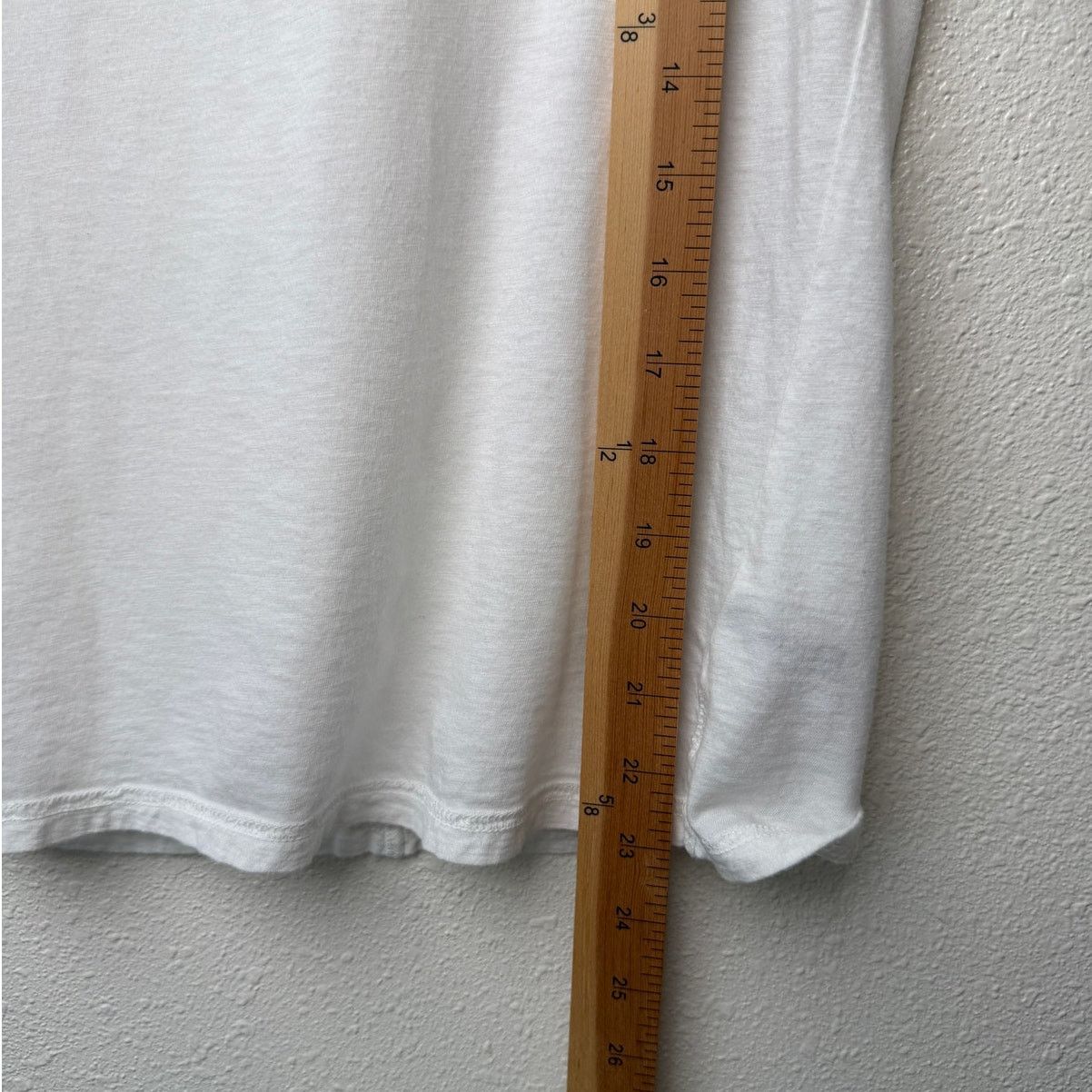 Paige PAIGE Haven White Pima Cotton Crewneck Tee Womens S Size S / US 4 / IT 40 - 11 Thumbnail