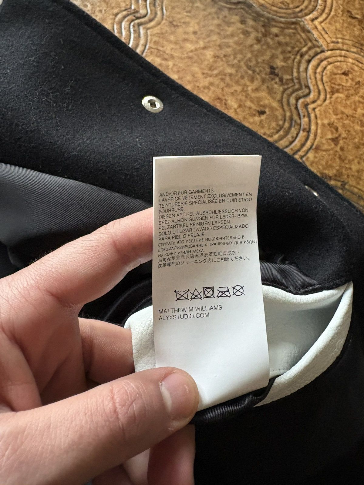 1017 ALYX 9SM Alyx leather logo varsity jacket Size US M / EU 48-50 / 2 - 12 Thumbnail