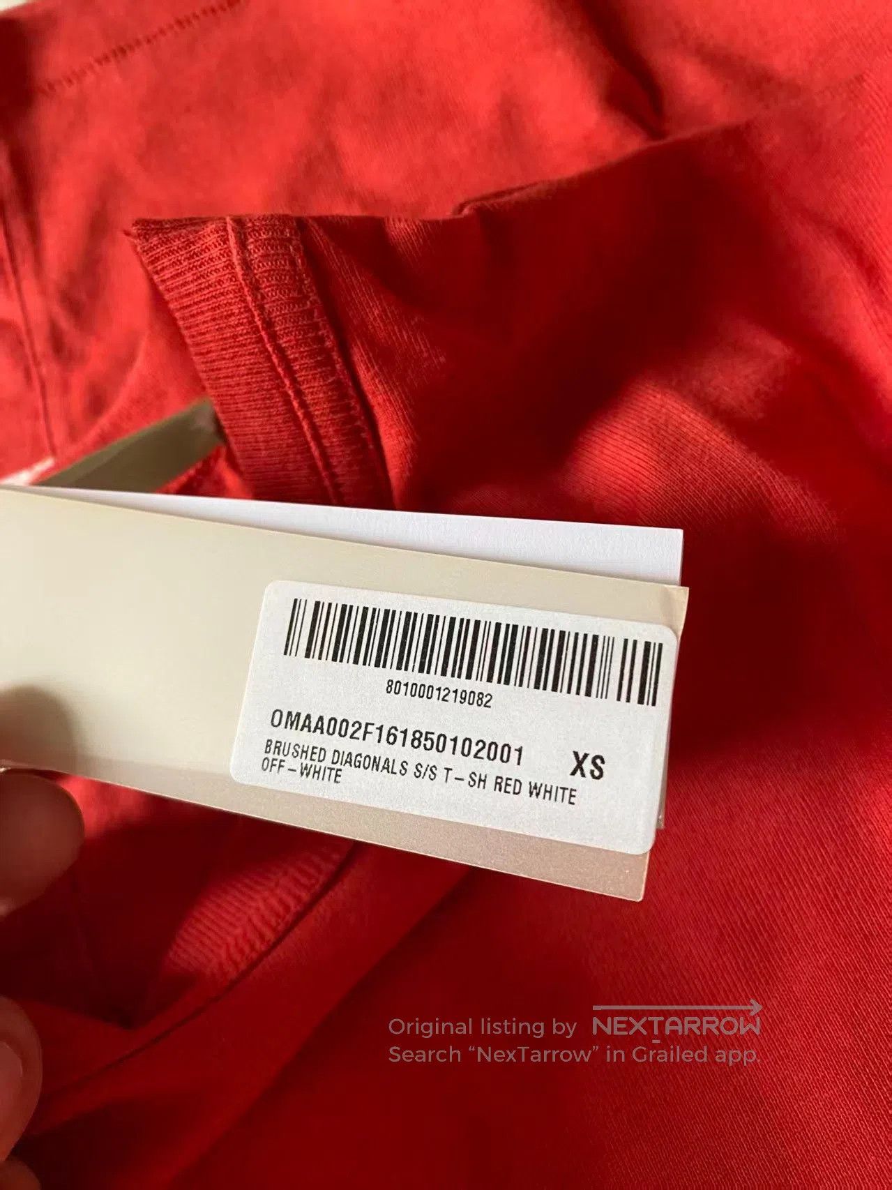 Off-White Off-White Red Basic Short-Sleeve. Size US S / EU 44-46 / 1 - 8 Thumbnail