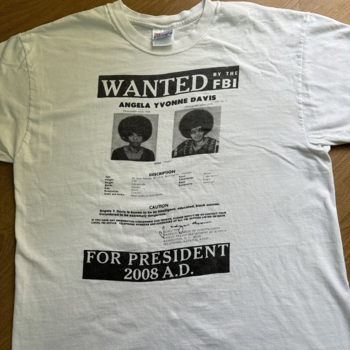 Rage Against The Machine × Vintage VERY RARE! Vintage Mugshot Angela Davis RATM 90’s Size US L / EU 52-54 / 3 - 4 Thumbnail