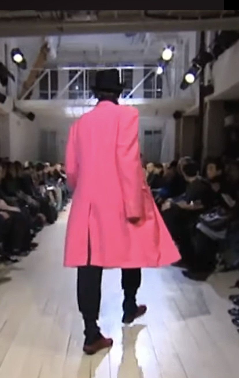 Yohji Yamamoto YYPH 🇯🇵 Pink Wool Yuzen Dyed Wolf Reversible Chester coat 3 Size US L / EU 52-54 / 3 - 13 Thumbnail