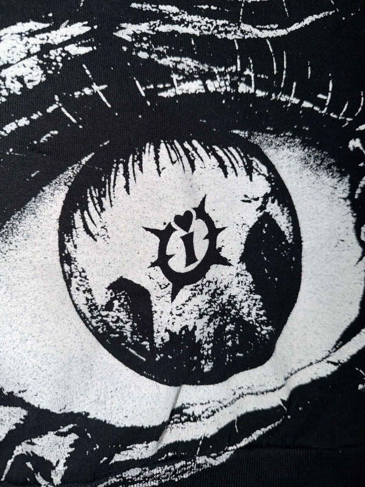 Jerzees Vintage All seeing eyes dark graphic AOP Jerzees sweatshirt Size US M / EU 48-50 / 2 - 4 Thumbnail