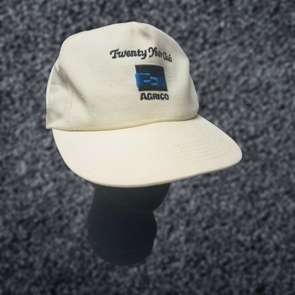 Vintage VINTAGE Agrico Hat Baseball Trucker Cap Dad Hat Snapback Fertilizer Men Adjustable Ivory 80s 90s American Workwear Size ONE SIZE - 1 Thumbnail