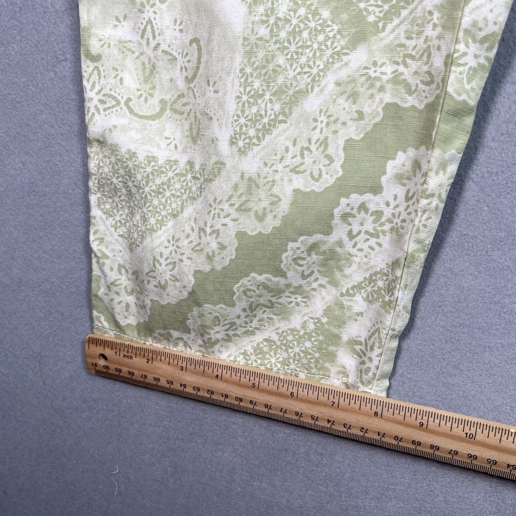 Anthropologie NWT Anthropologie Pilcro Slim Linen-Blend Beach Cargo Pants Slim Green Womens Small Size S Size 28" / US 6 / IT 42 - 5 Thumbnail