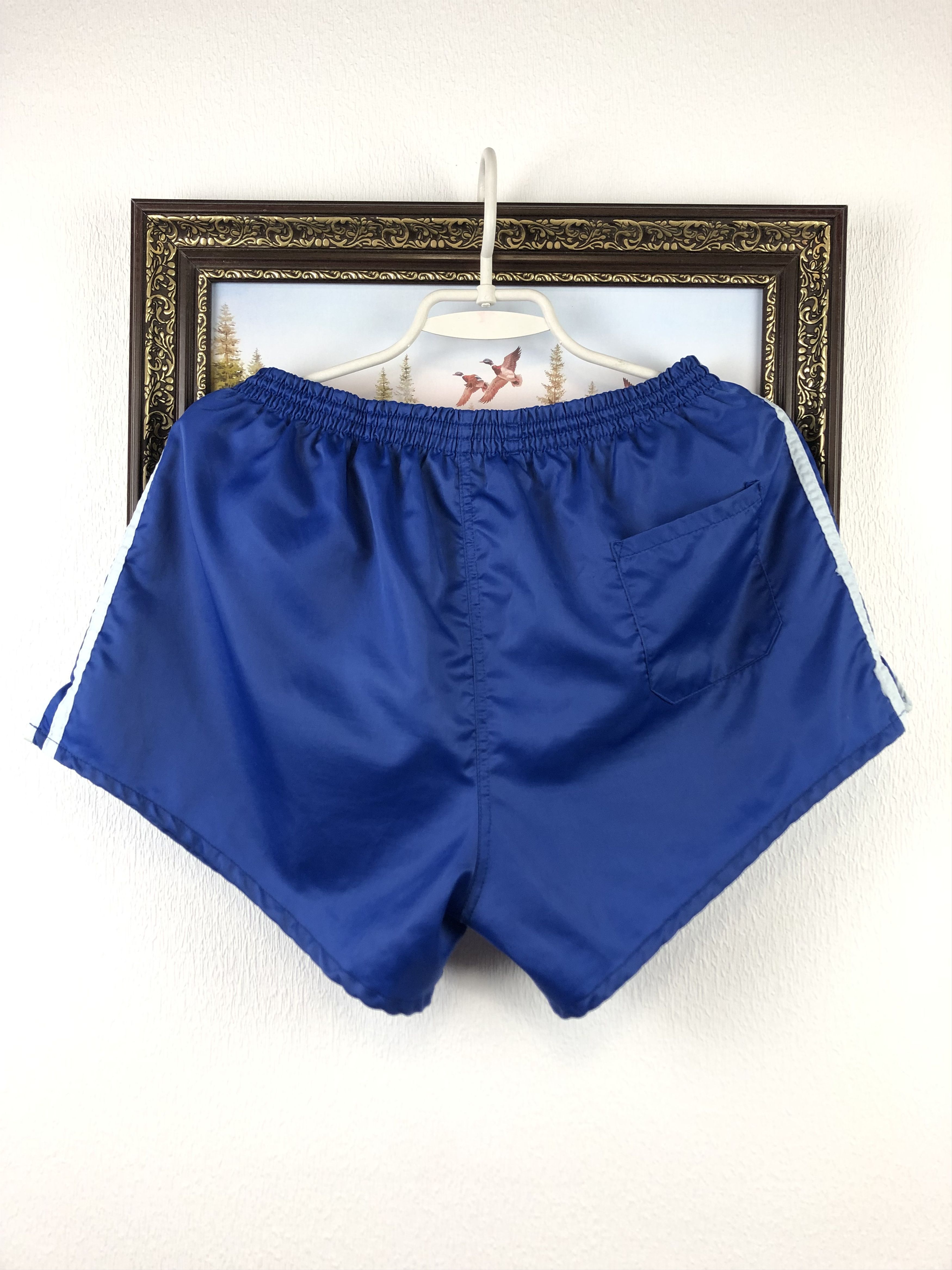 Adidas Vintage France Football Nylon Shorts Rare Soccer Blue Size US 34 / EU 50 - 12 Thumbnail