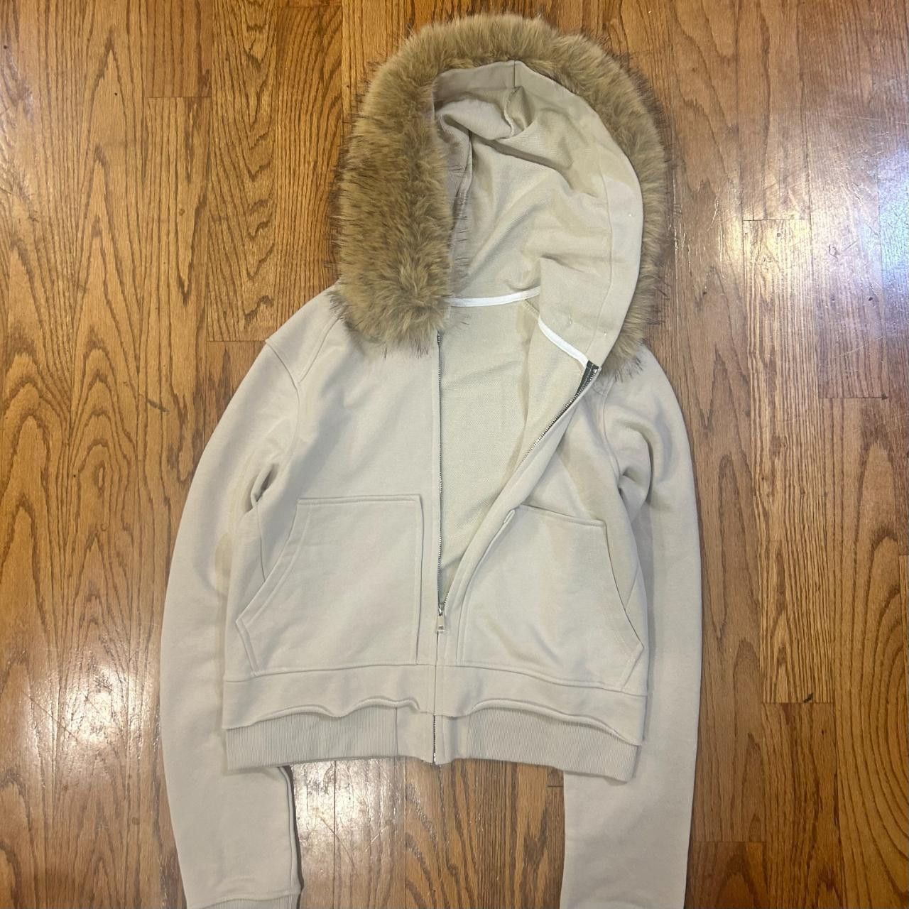 Other Beige Fur zip up hoodie Size US XL / EU 56 / 4 - 2 Thumbnail