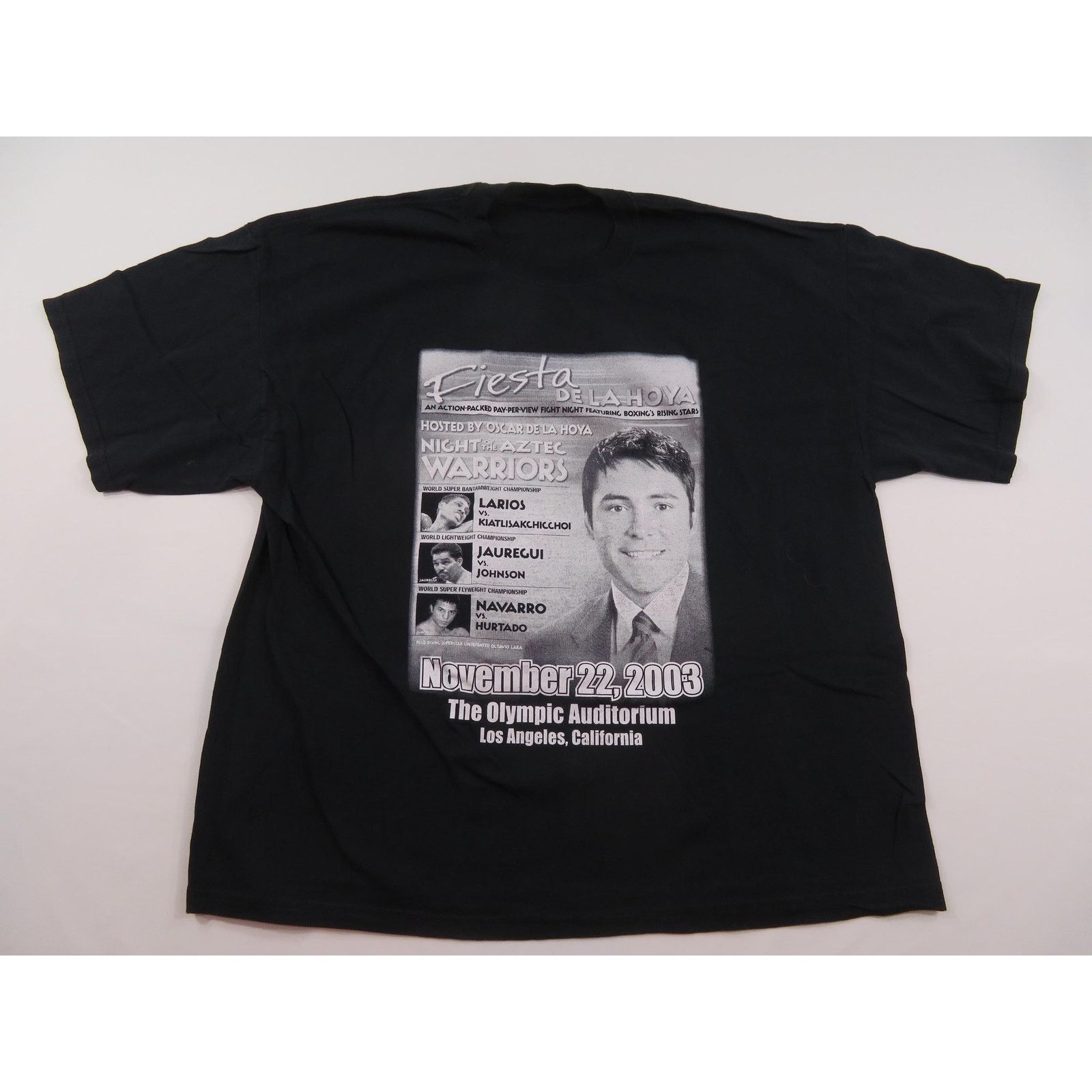 Other 2003 Oscar De La Hoya Boxing Shirt, Aztec Warriors Sz 2XL Size US XXL / EU 58 / 5 - 1 Thumbnail