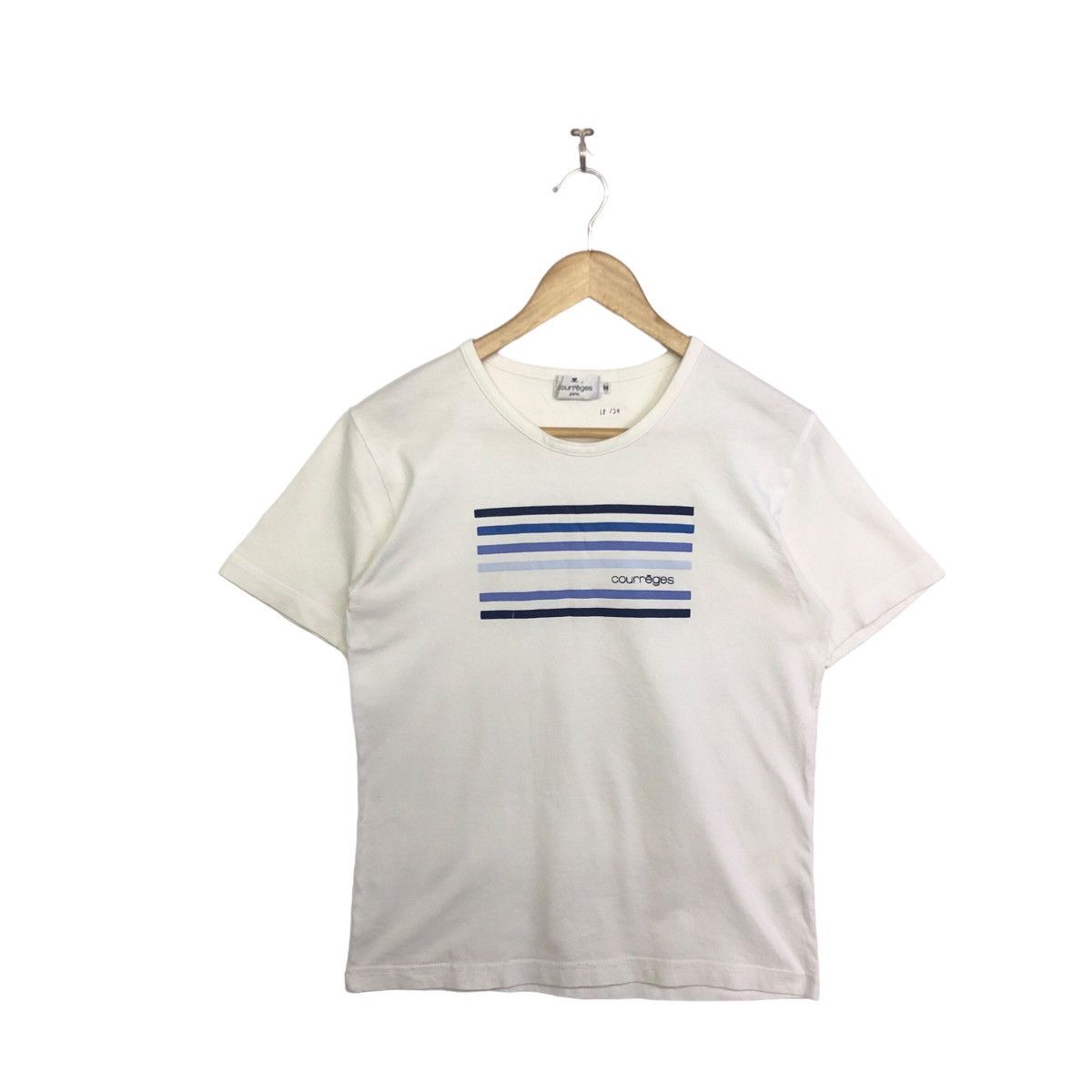 Courreges × Vintage Vintage Courreges Paris Designer Tshirt Size US M / EU 48-50 / 2 - 1 Thumbnail