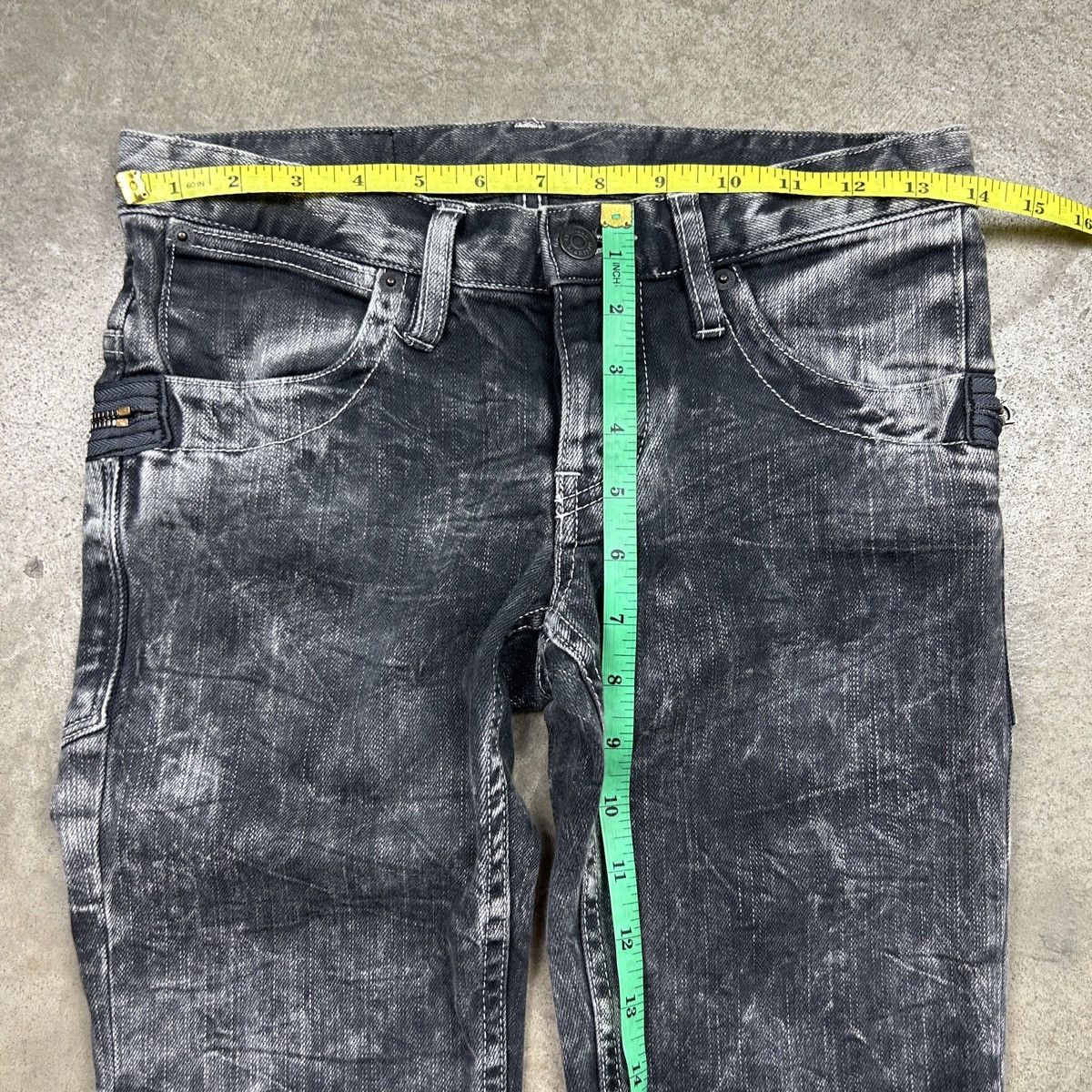 Hysteric Glamour hysteric glamour acid wash superblack jeans Size 28" / US 6 / IT 42 - 9 Thumbnail