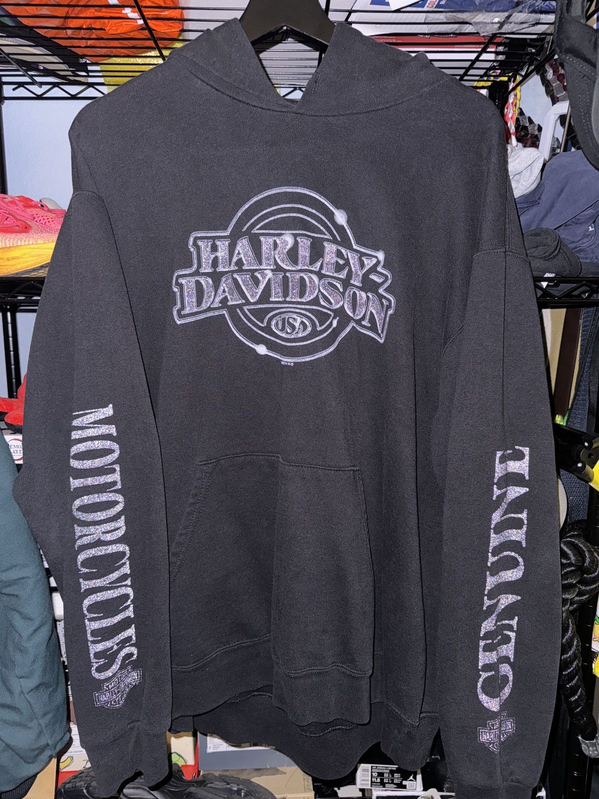 Harley Davidson Vintage Harley Davidson USA Hoodie Size US XL / EU 56 / 4 - 2 Thumbnail