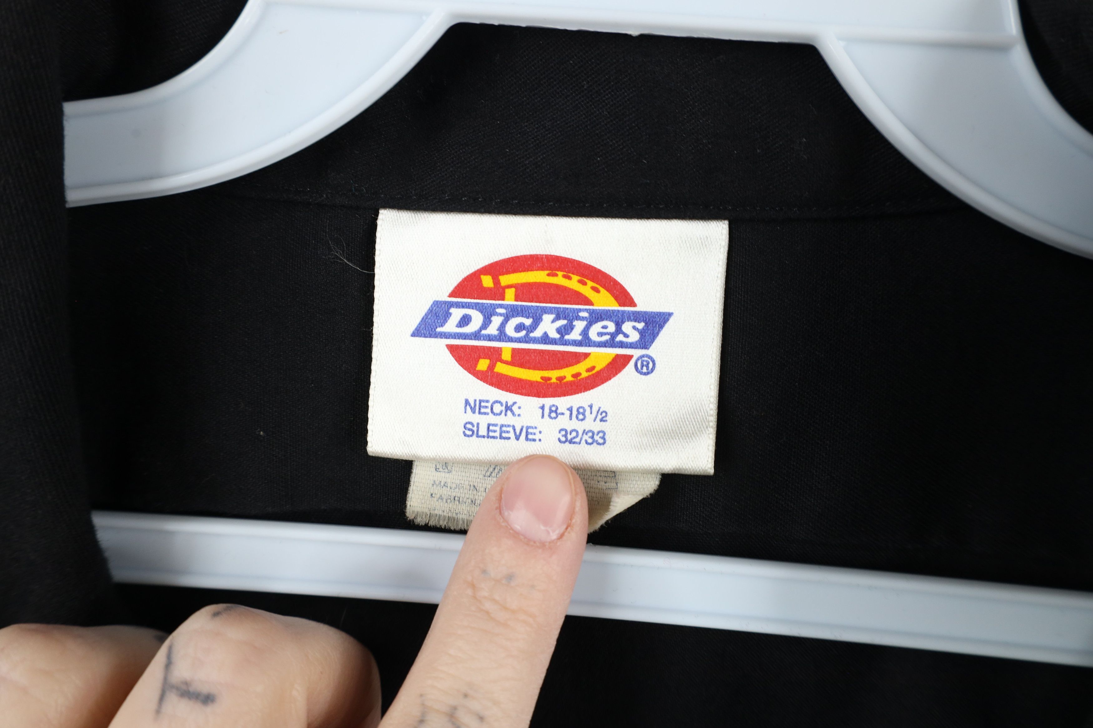 Dickies × Vintage Vintage 90s Dickies Faded Mechanic Workwear Button Shirt USA Size US L / EU 52-54 / 3 - 8 Thumbnail