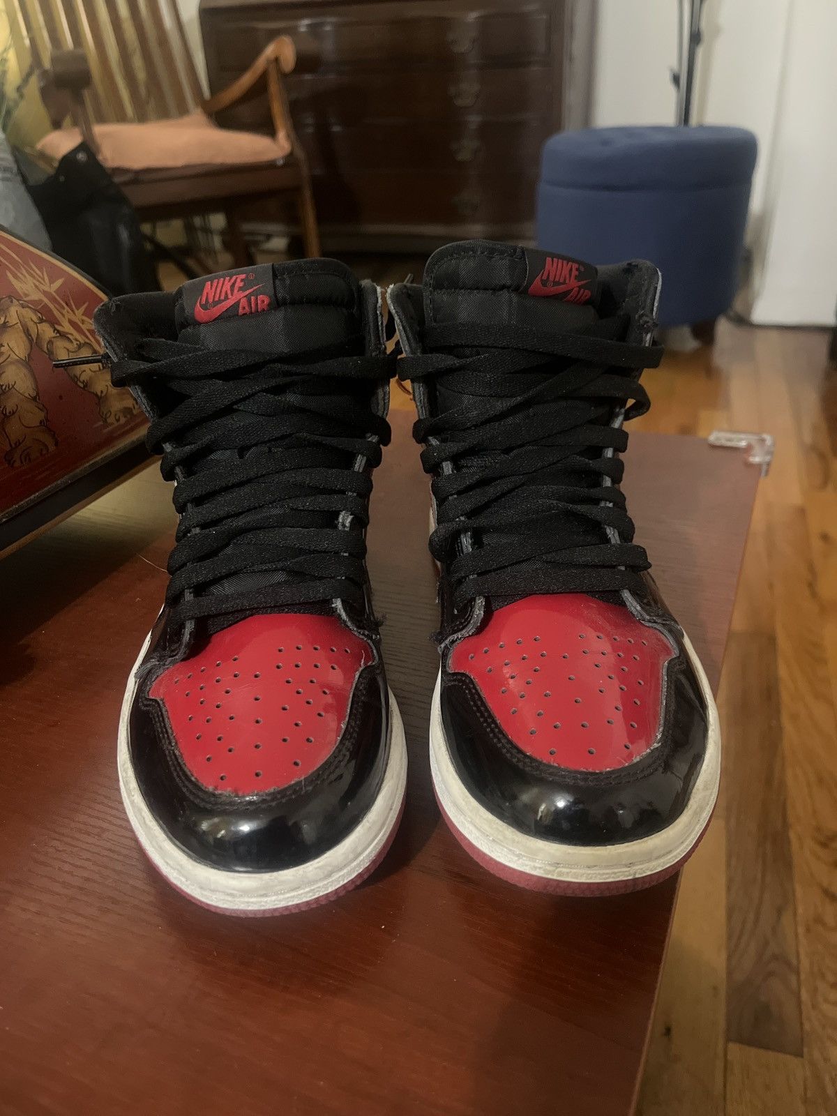 Jordan Brand Air Jordan 1 Retro High OG ‘Patent Bred’ Size US 7 / EU 40 - 5 Thumbnail