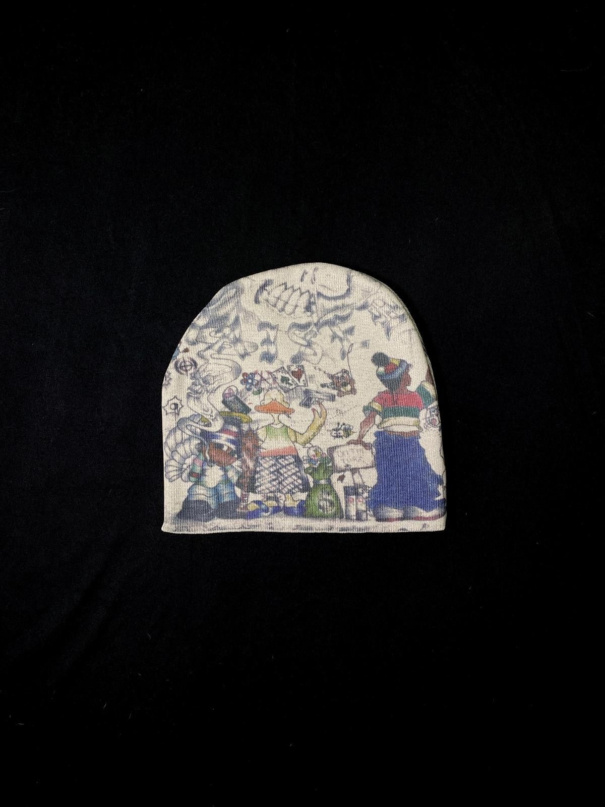 Born X Raised Born x Raised Skully Graphic No Cuff Knit Beanie Hats OS Size ONE SIZE - 1 Thumbnail
