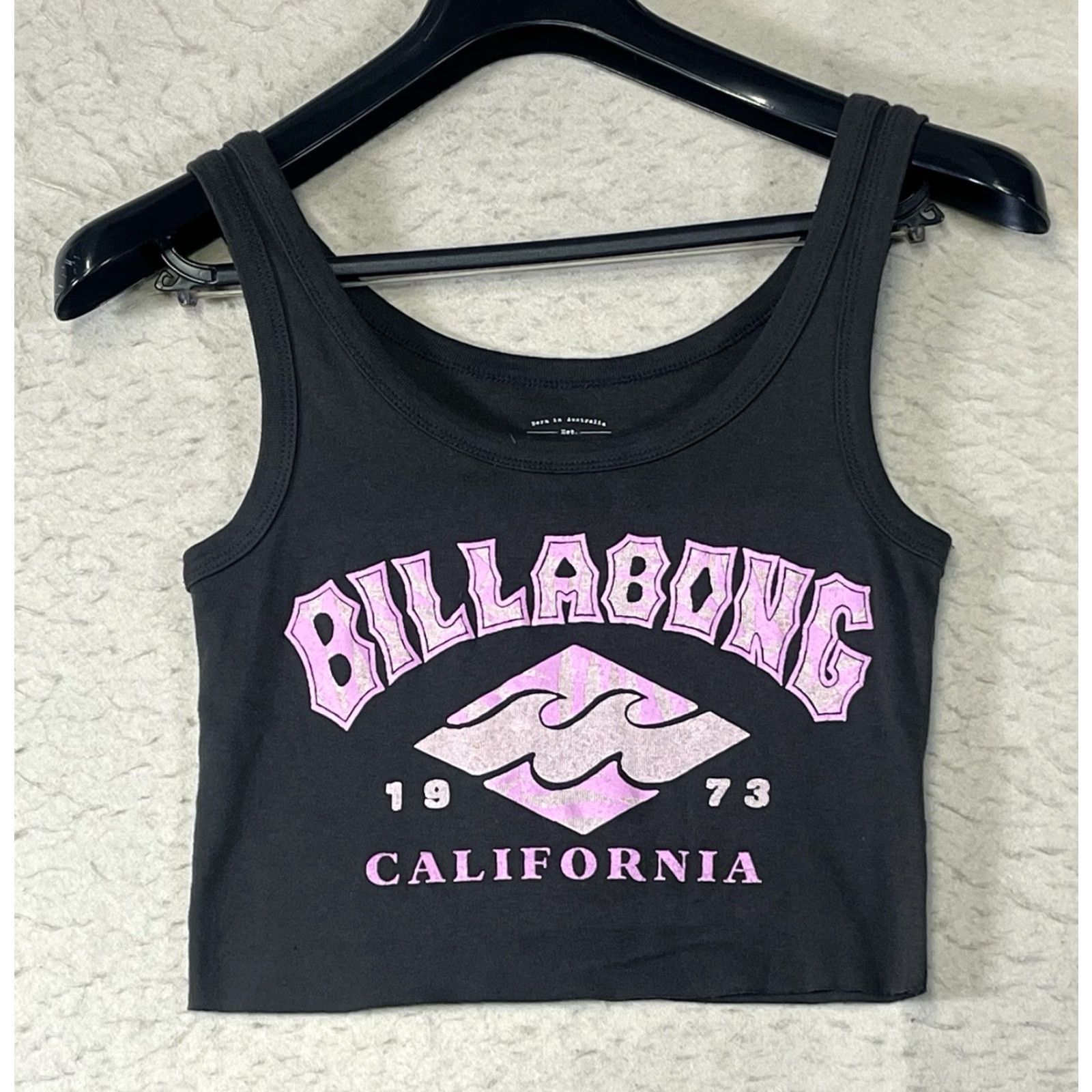 Billabong Billabong Tank Top California Print Cropped Women M Gray Brown Cutoff Size M / US 6-8 / IT 42-44 - 2 Thumbnail