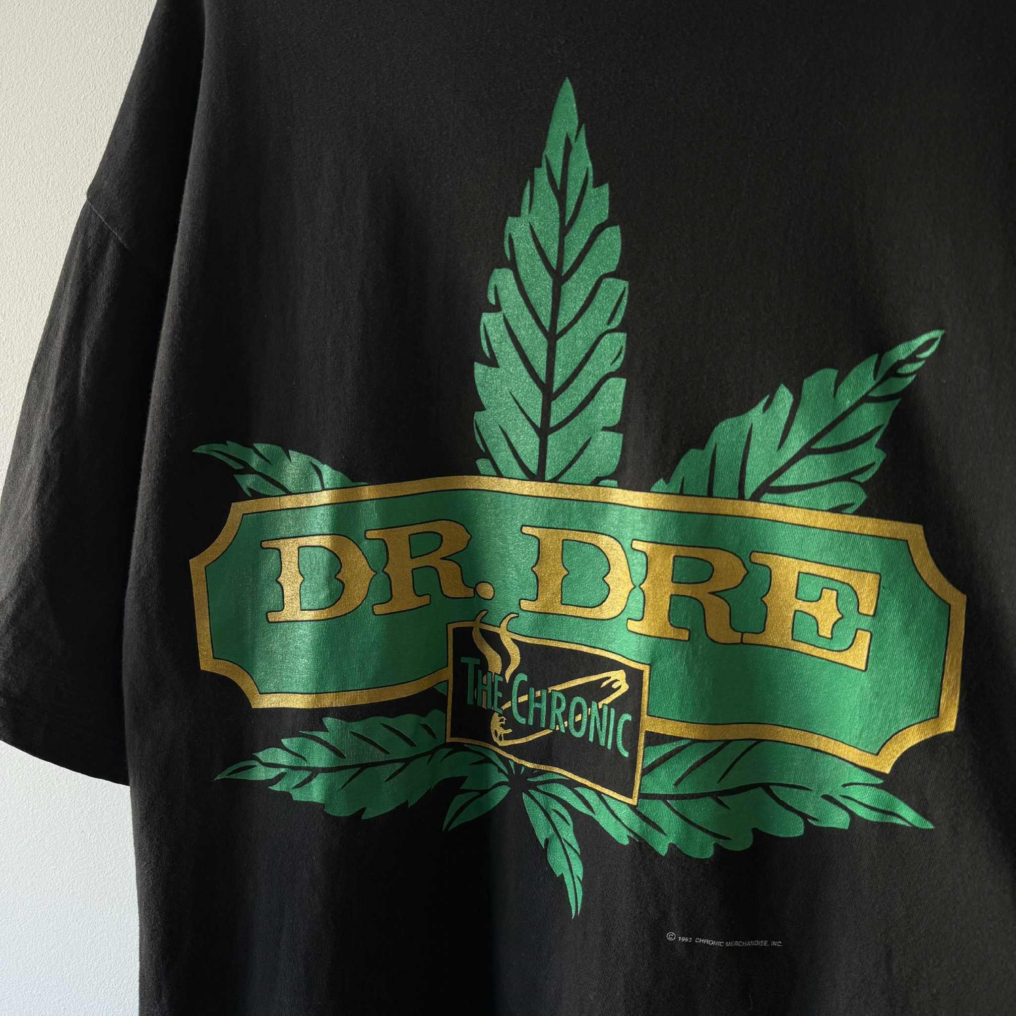 Dr. Dre Vintage Rare Dr. Dre The Chronic Collectors 1993 T-shirt 90s Size US XL / EU 56 / 4 - 3 Thumbnail