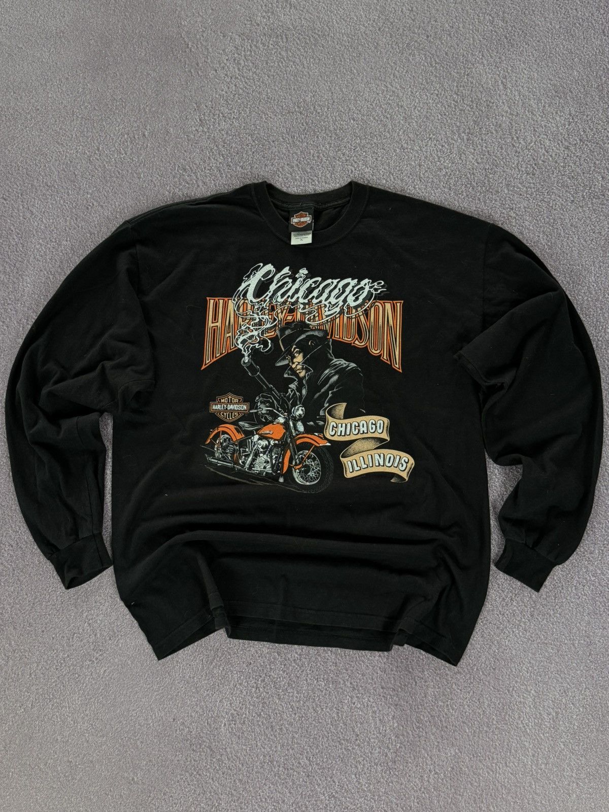 Harley Davidson Vintage Harley Davidson Long Sleeve Shirt Y2K Graphic Size US XL / EU 56 / 4 - 1 Thumbnail