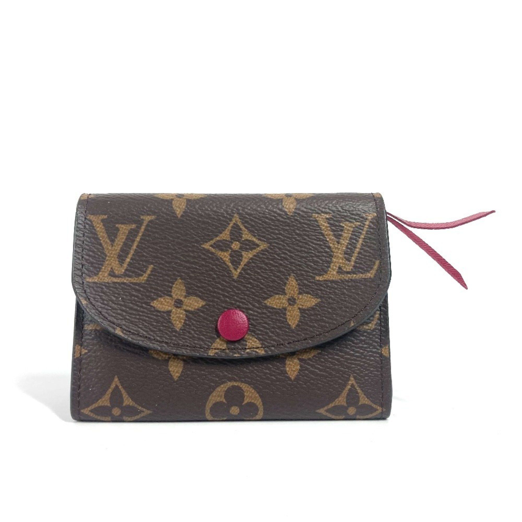 Louis Vuitton LOUIS VUITTON M41939 Monogram Portemonnay Rosalie Compact Wallet Bi-fold Canvas Men's Women's Fuchsia Pink Size ONE SIZE - 1 Thumbnail