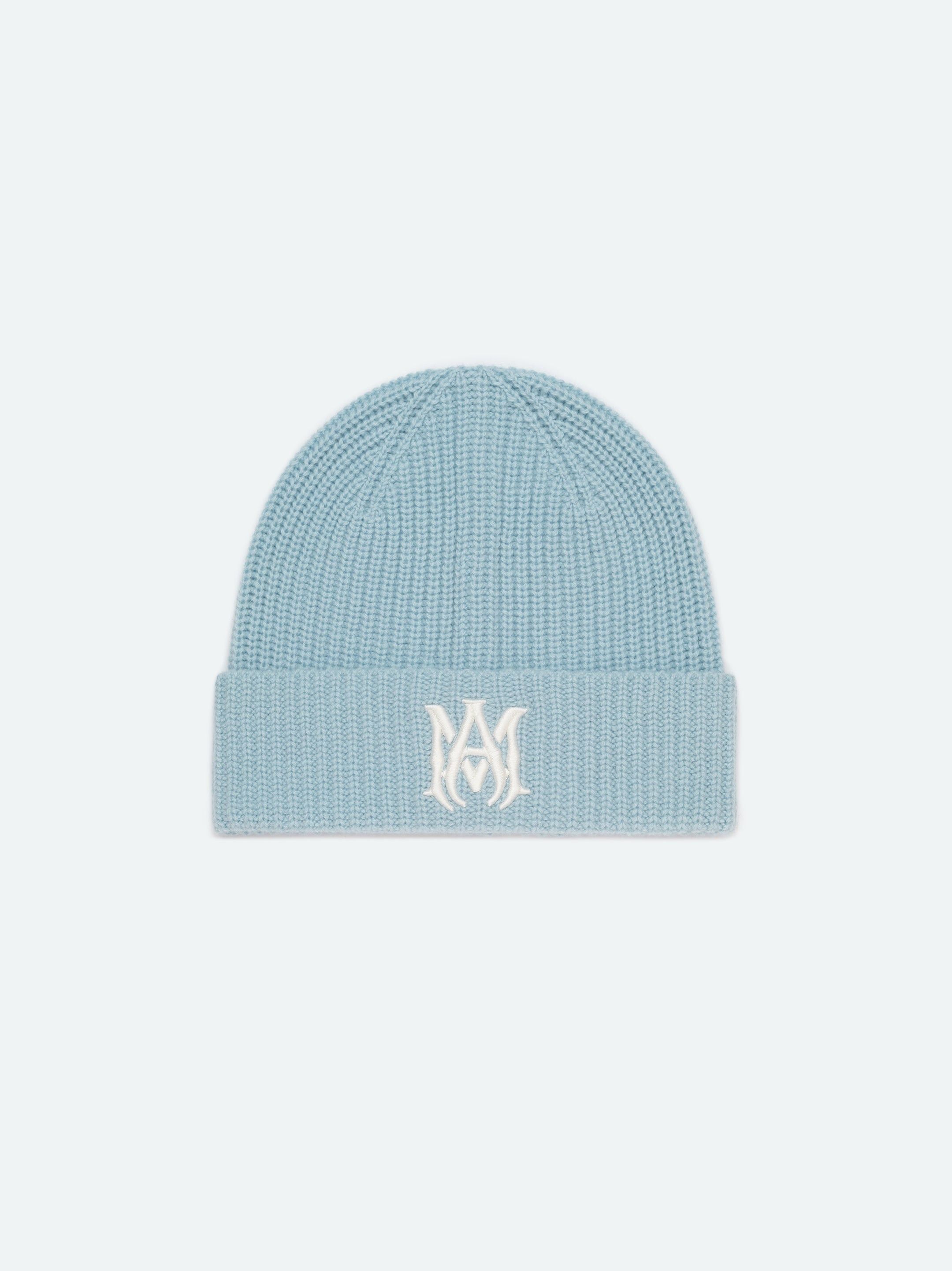 Amiri o1w1db10325 Size: OS / MA Logo Beanie Hat / Cap in Blue Size ONE SIZE - 1 Thumbnail