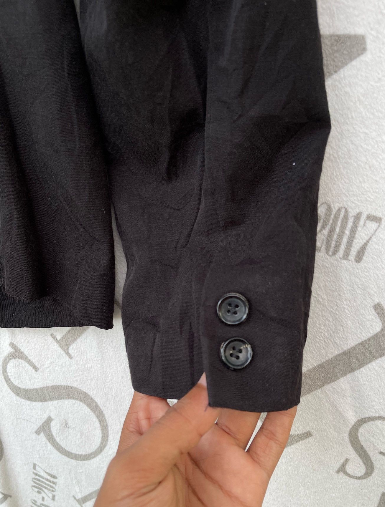 Yohji Yamamoto 🔥S/S 2004 Y's by Yohji Yamamoto Tailored Black Blazer Jacket Size S / US 4 / IT 40 - 11 Thumbnail
