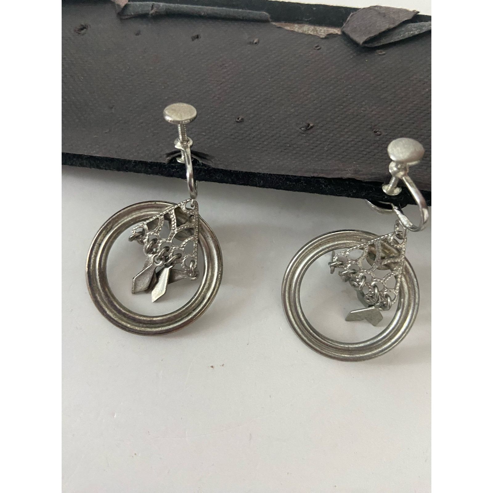 Other Vintage tribal clip earrings silver tone Size ONE SIZE - 2 Thumbnail