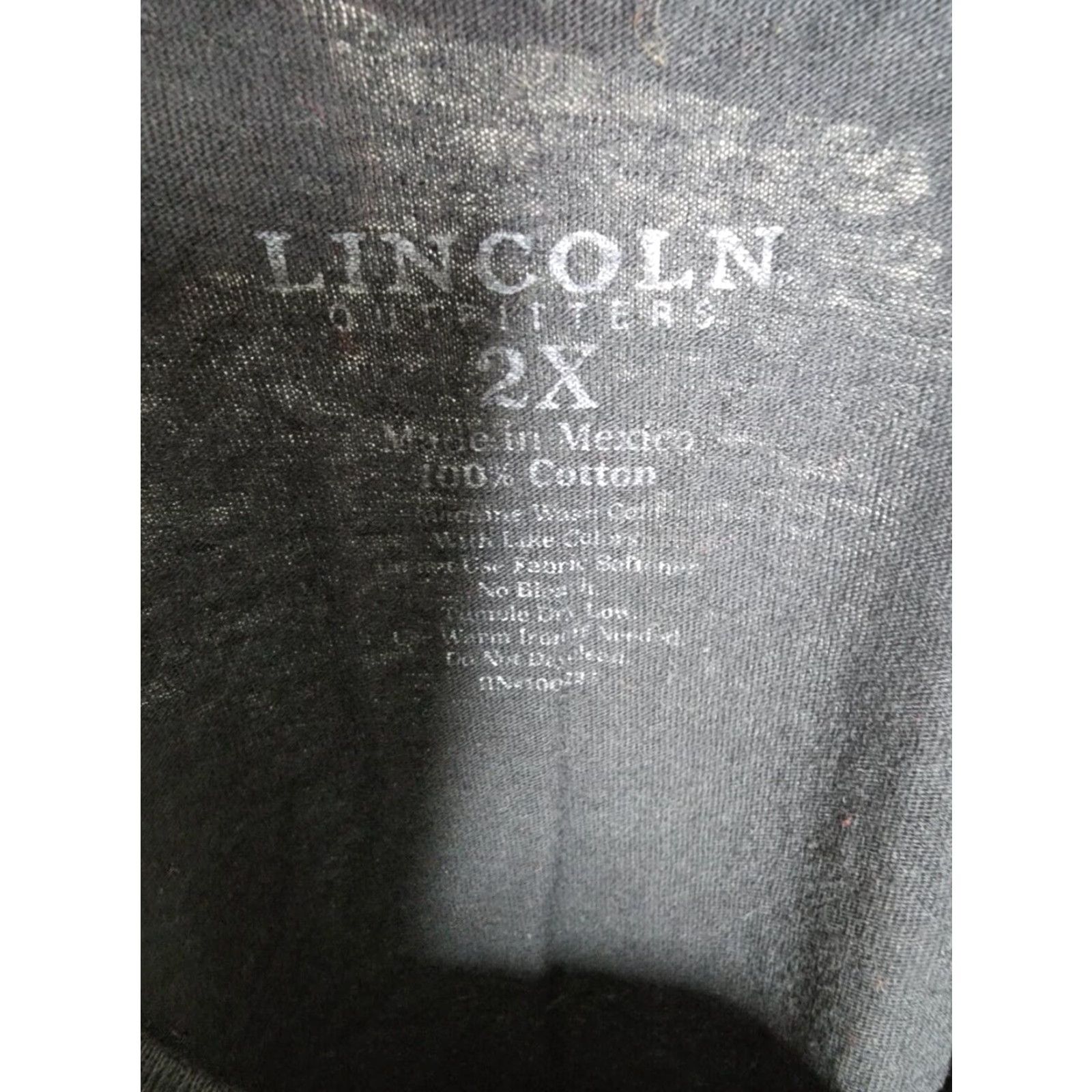 Vintage VINTAGE Lincoln T-Shirt Mens 2X If Guns Kill People Pencils Misspell Words Cars Drive Drunk Black 2X Mens Size US XXL / EU 58 / 5 - 4 Thumbnail