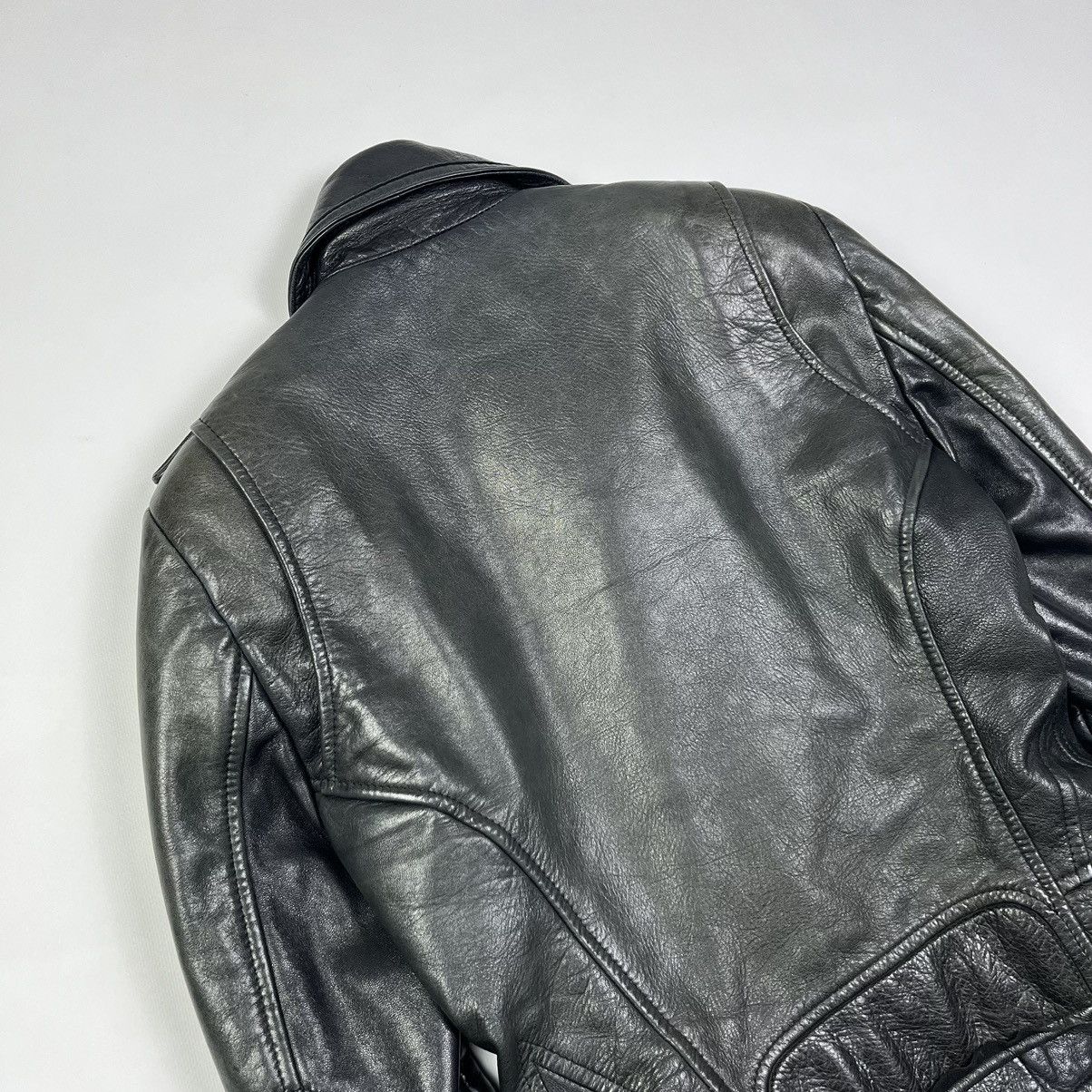 Balenciaga Balenciaga Vintage Leather Moto Jacket Luxury Black Size XS / US 0-2 / IT 36-38 - 5 Thumbnail