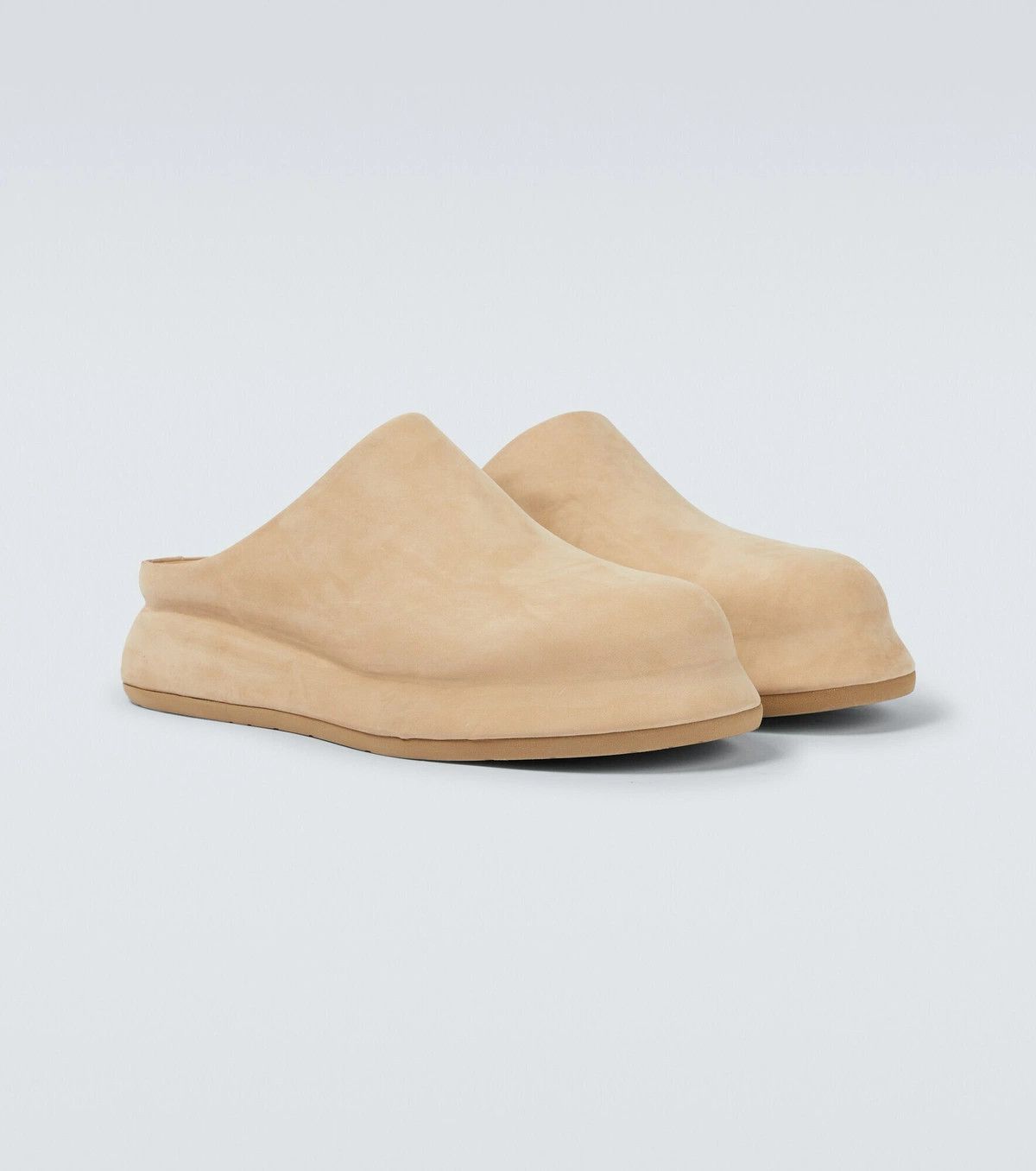 Jacquemus o1mle1025 Unisex Les Mules Bricciola in Beige Size US 5 / EU 37 - 4 Thumbnail