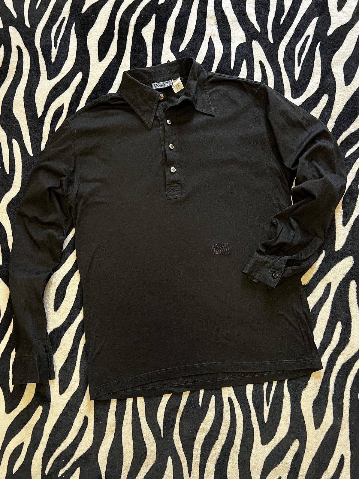 Versace × Versace Jeans Couture Versace Polo long sleeve t-shirt buttons classic v2 shirt Size US M / EU 48-50 / 2 - 3 Thumbnail