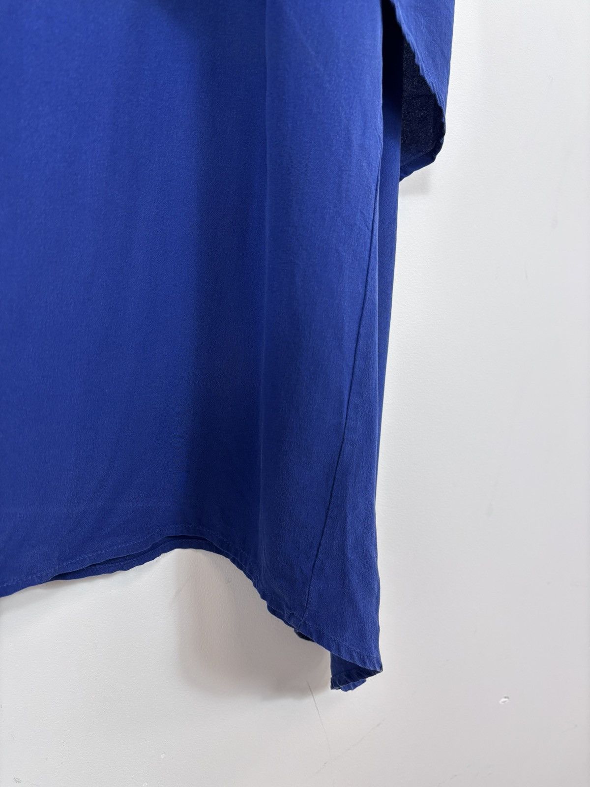 eskandar Eskandar Women’s Lapis Crepe Cascading Sides Silk Dress Size ONE SIZE - 8 Thumbnail