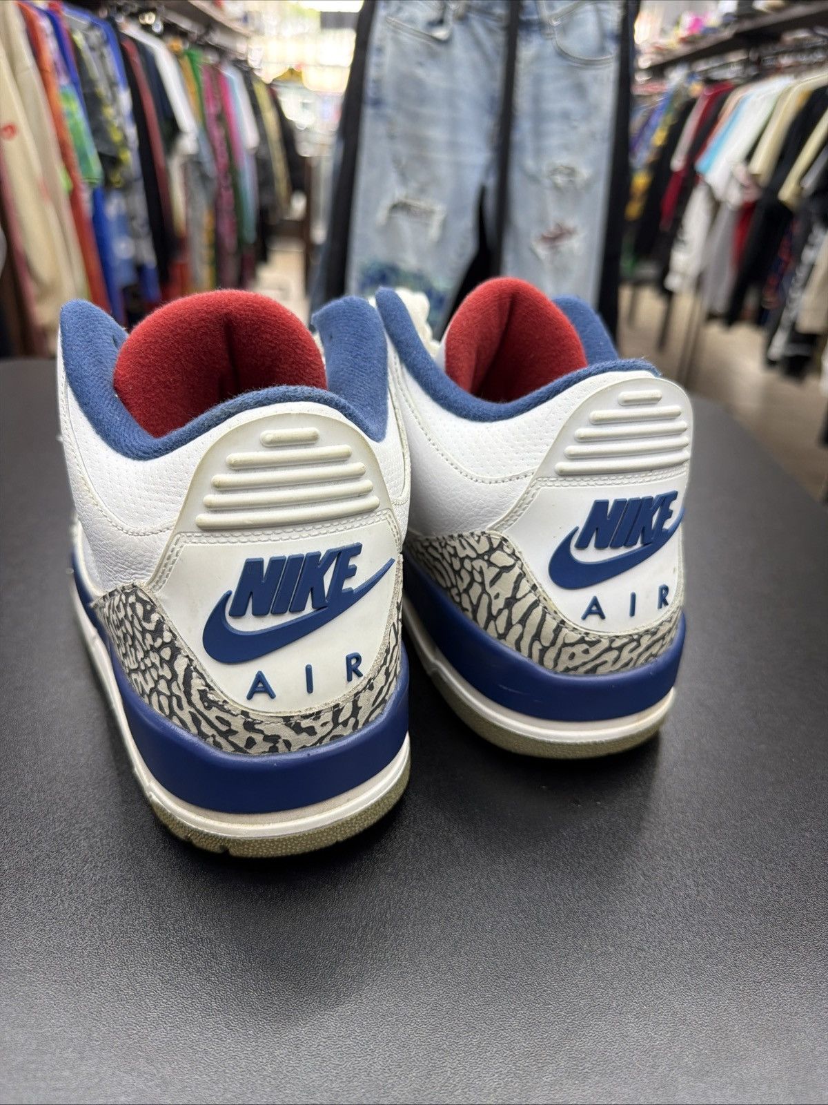 Jordan Brand Nike Air Jordan 3 Retro True Blue White Blue Red 2016 9.5 Size US 10 / EU 43 - 21 Thumbnail