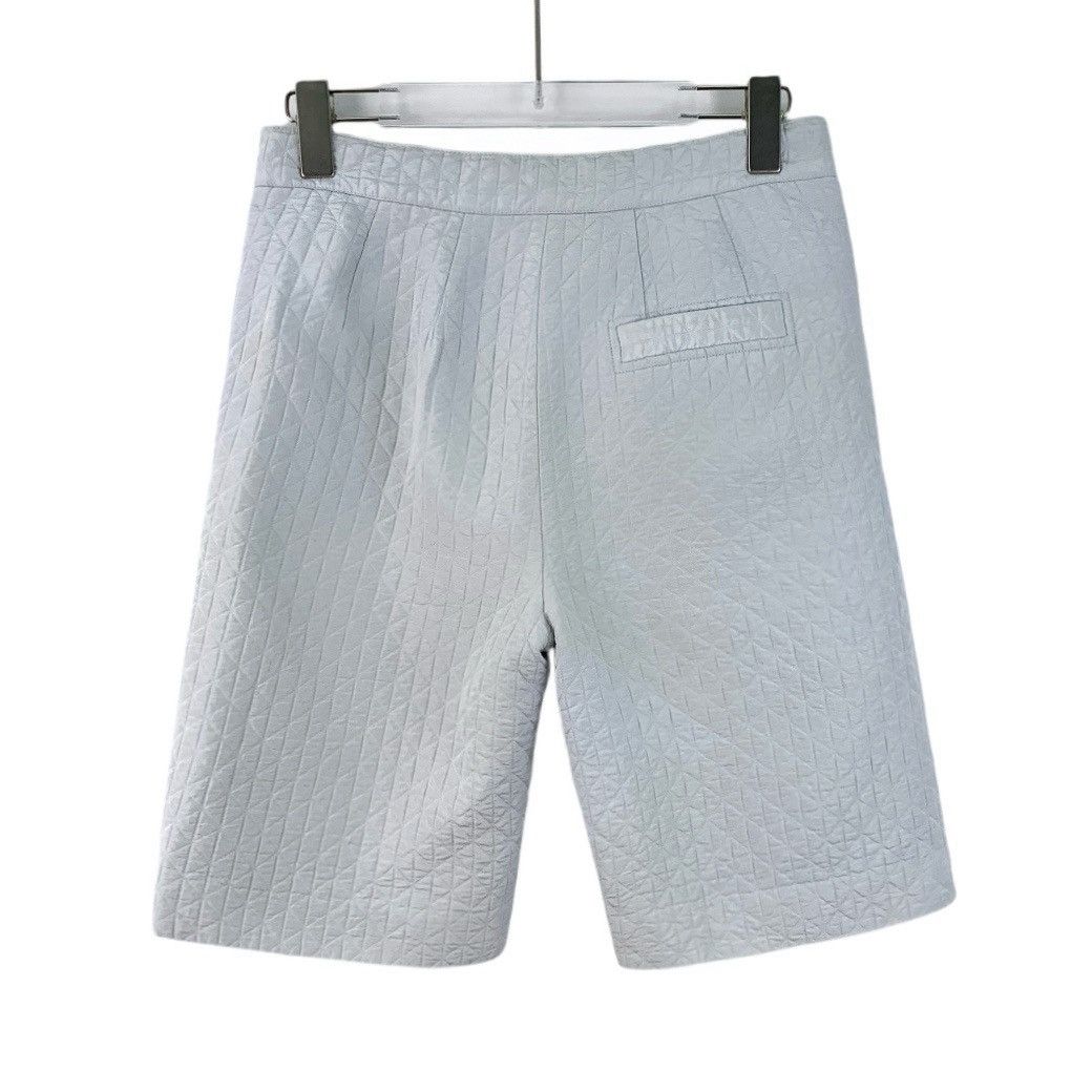 Dior Dior Light Blue Silk Diamond Plaid Casual Capri Pants K26WX Size 25" / US 0 / IT 36 - 2 Thumbnail