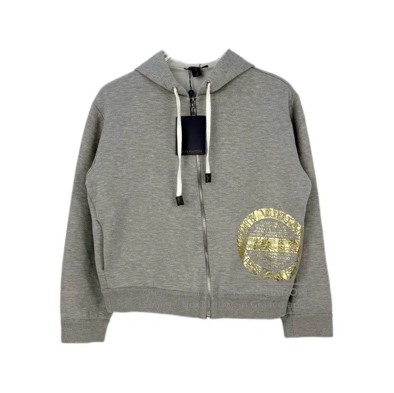 Monogram Zip-Through Top 関税込 Louis Vuitton Louis Vuitton Monogram Zip Through Top Logo