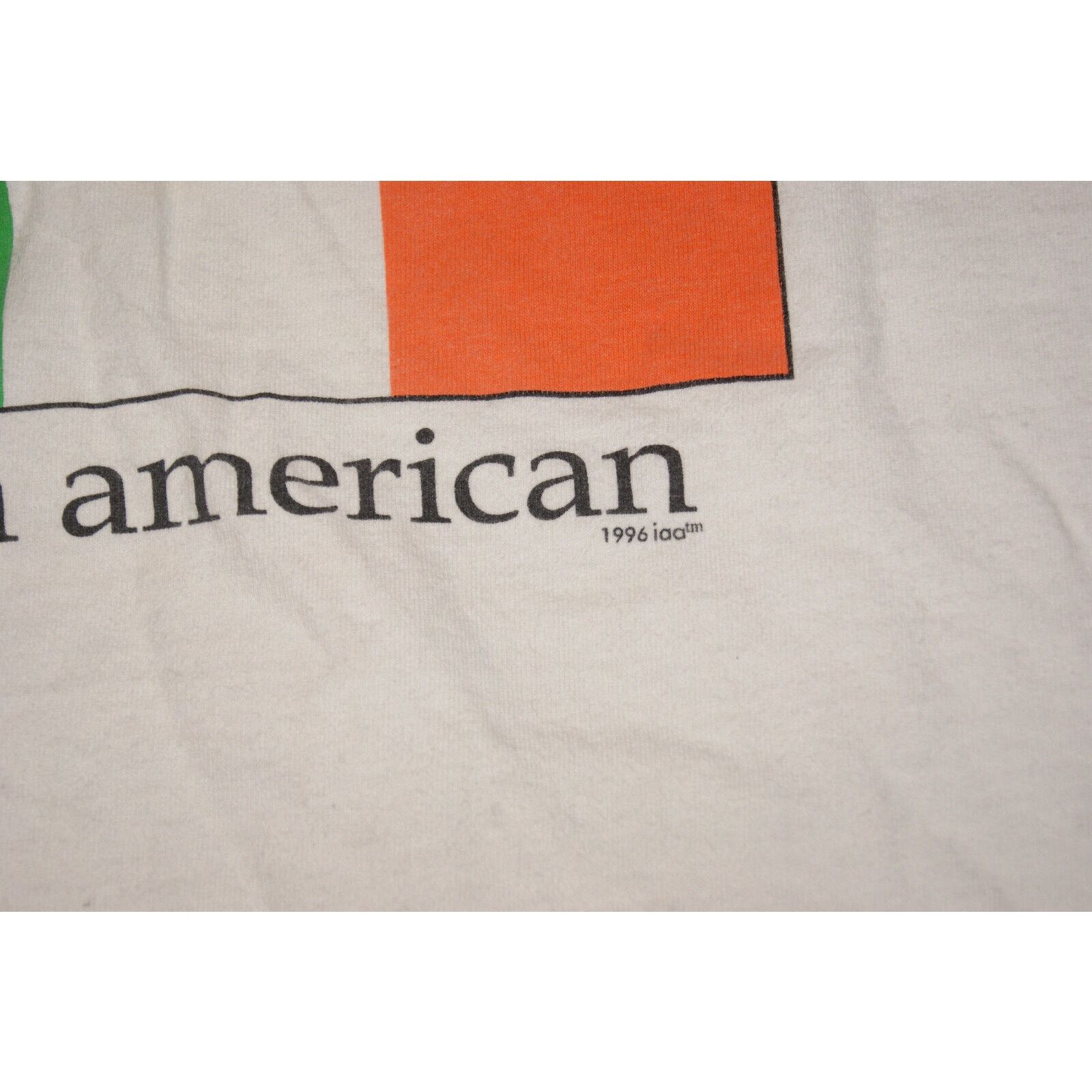 Lee VTG 90 Irish American White XL TShirt USA Made i am american Size US XL / EU 56 / 4 - 4 Thumbnail