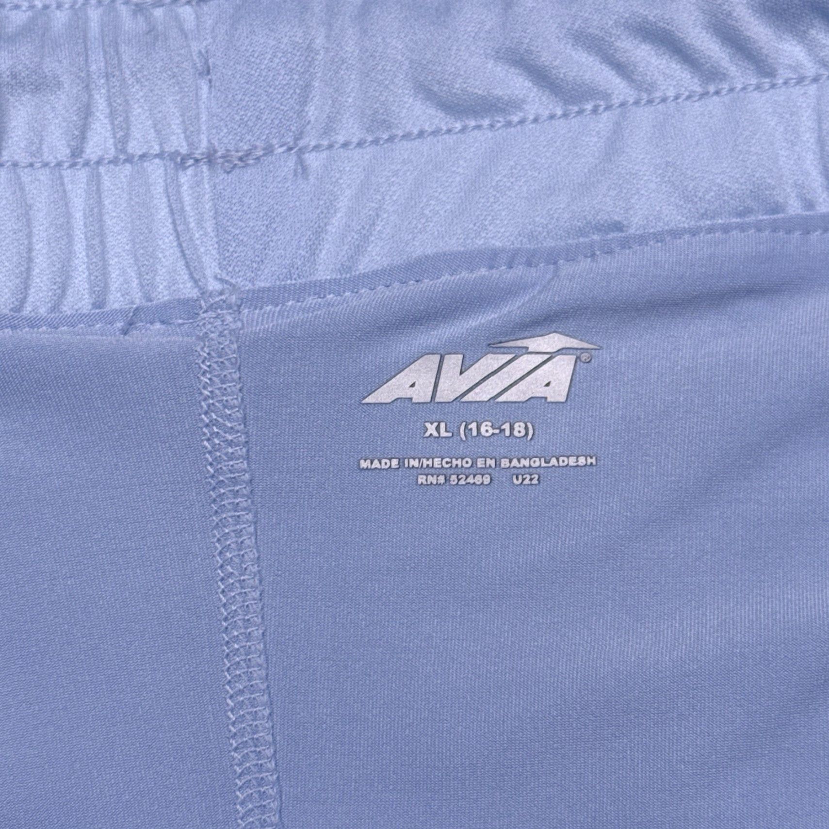 Avia Avia Running Shorts Womens XL Floral High Rise Pull On New Short Athletic Activewear Zip Pocket Moisture Wicking Multicolor Extra Large 4 in Inseam Size 40" / US 18 - 6 Thumbnail