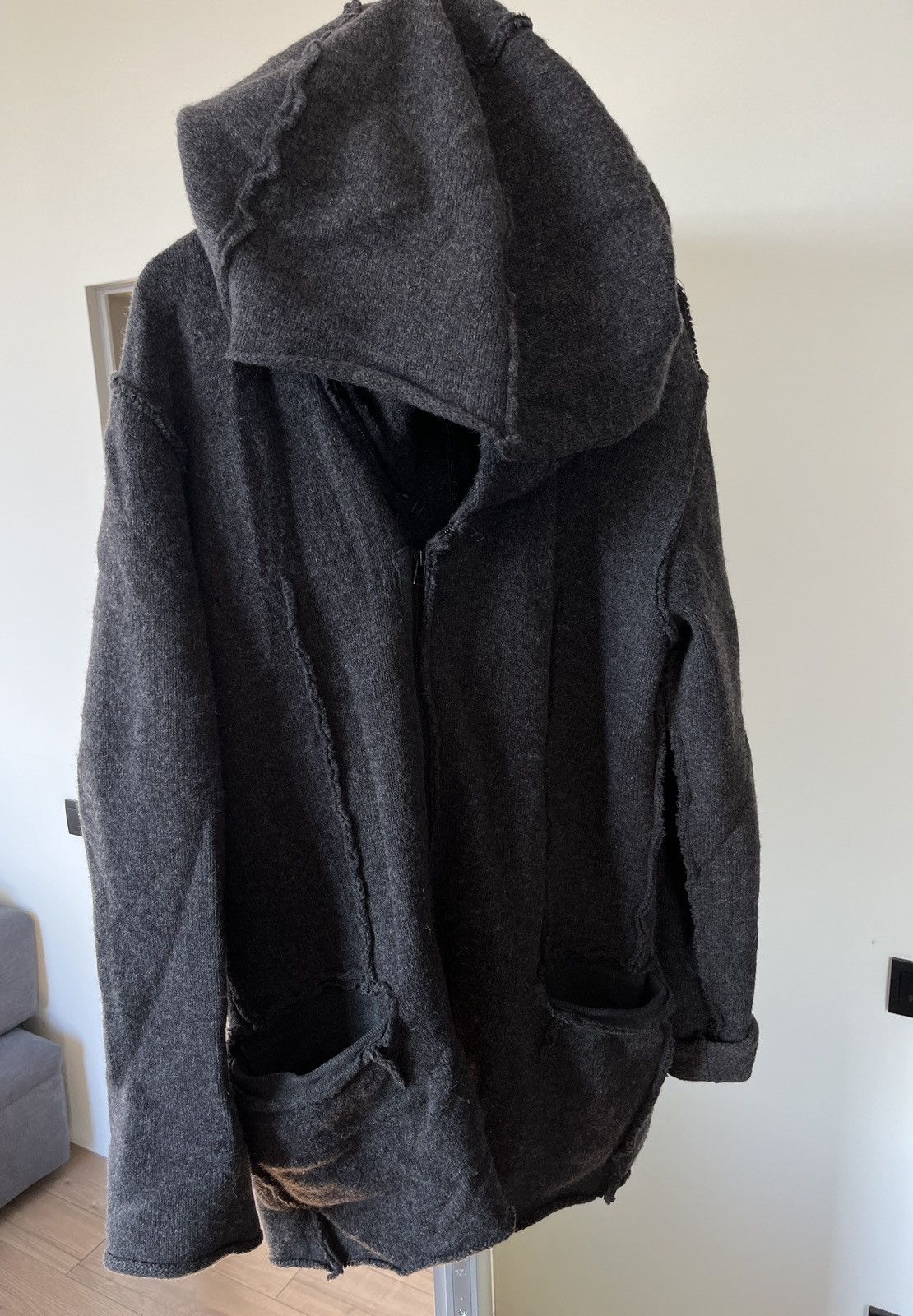 Other Milieu Norwegian Avant Garde Heavy Deconstructed Wool Coat Size US L / EU 52-54 / 3 - 11 Thumbnail