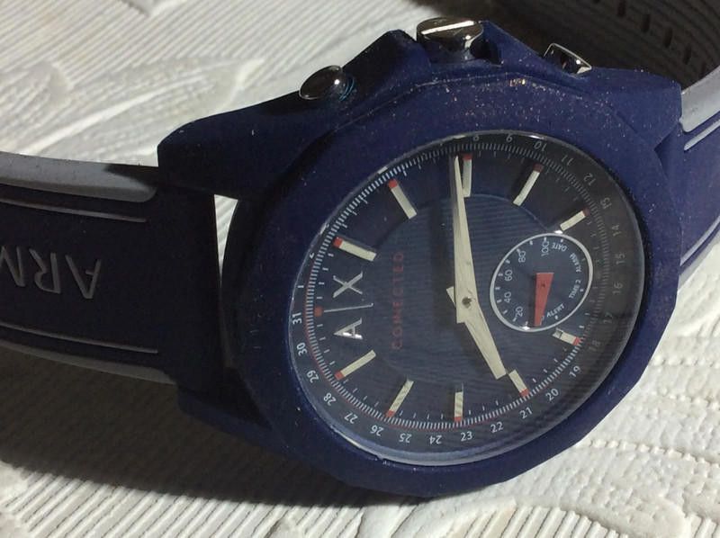Armani Exchange Armina men's connected blue rubber strap watch Size ONE SIZE - 3 Thumbnail