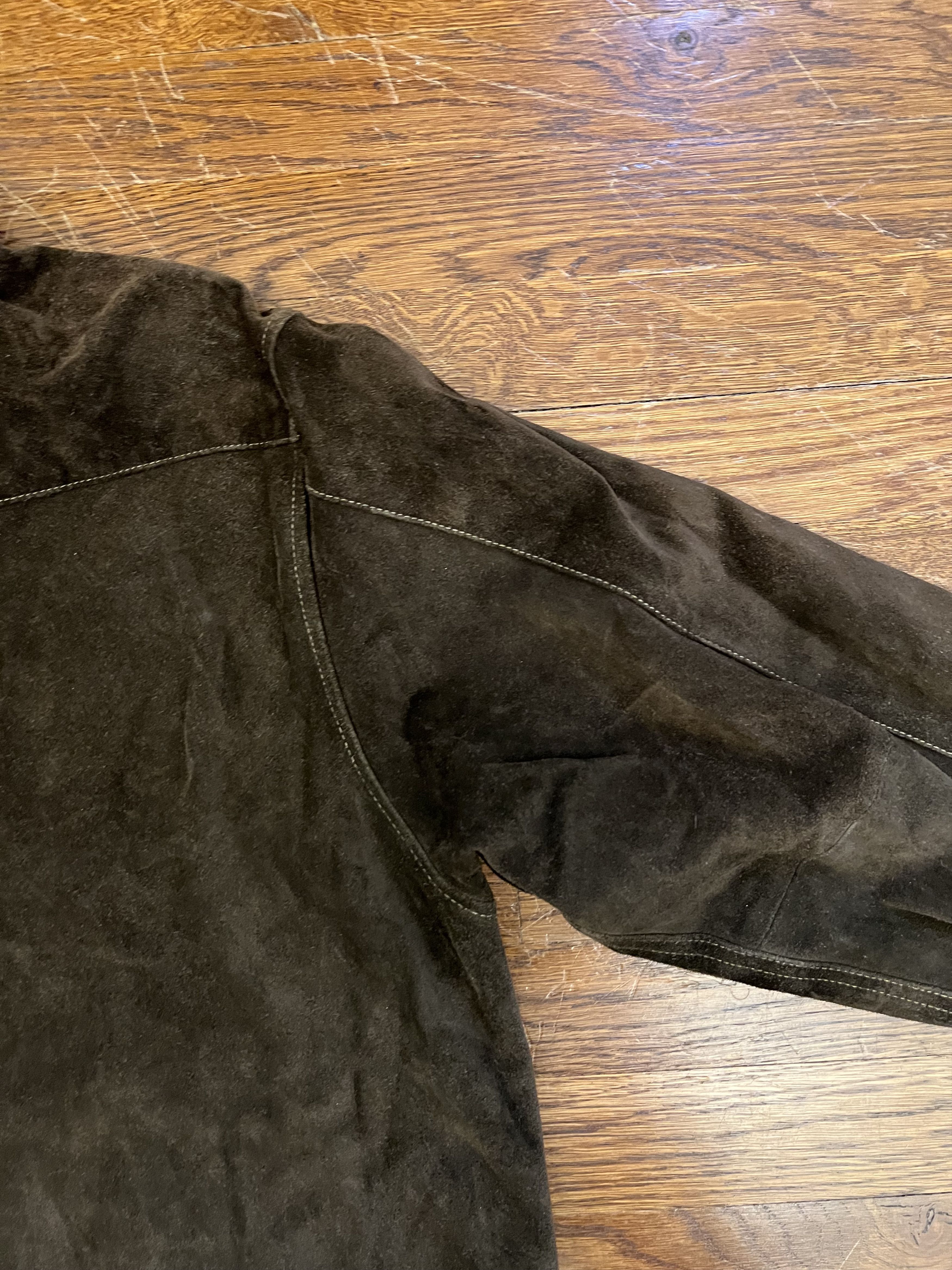 Gap Cow split Suede Cowboy button up long sleeve