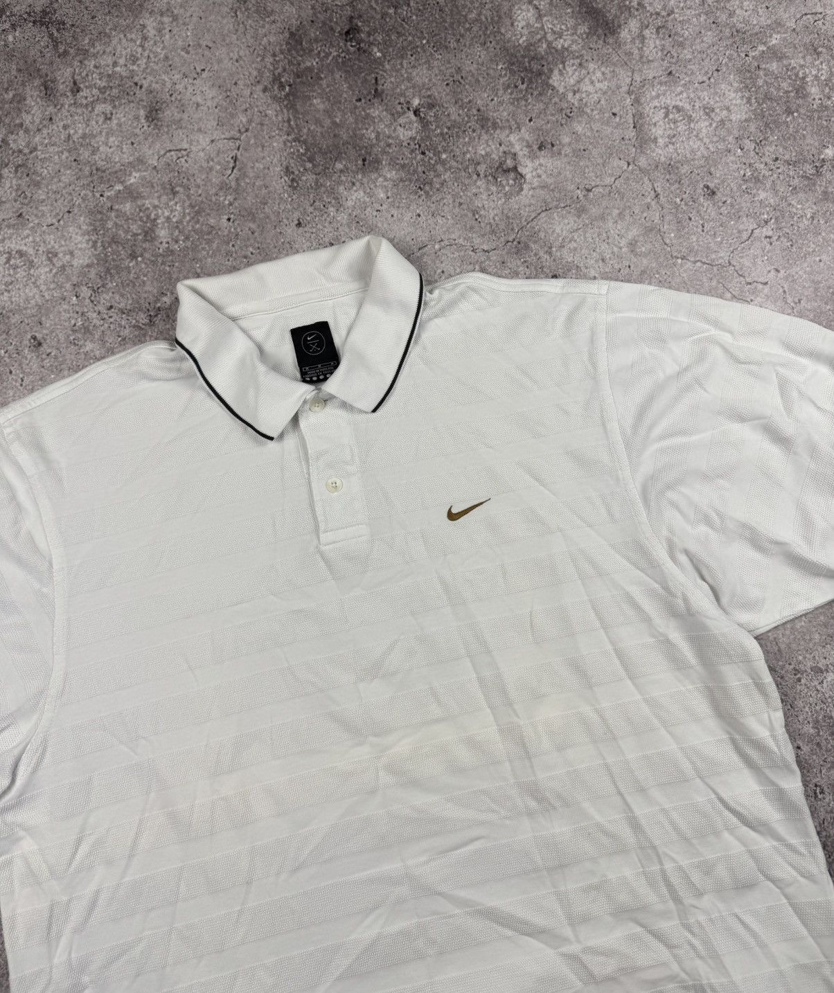 Nike Vintage Nike Golf Stripes Polo Shirt Swoosh Rare 90s Y2K Size US L / EU 52-54 / 3 - 2 Thumbnail