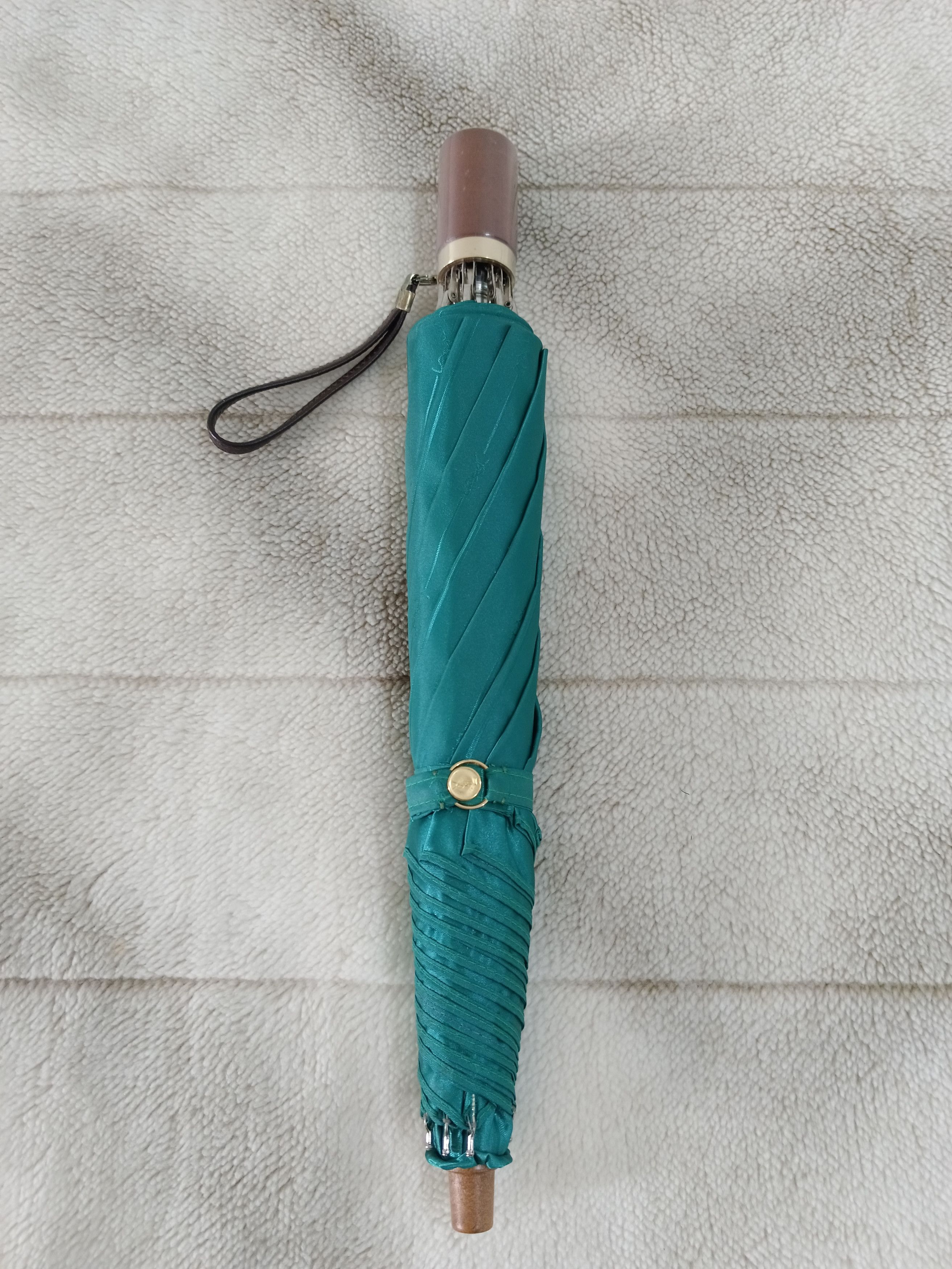 Yves Saint Laurent Yves Saint Lauren Monogram Folding Umbrella Size ONE SIZE - 10 Thumbnail