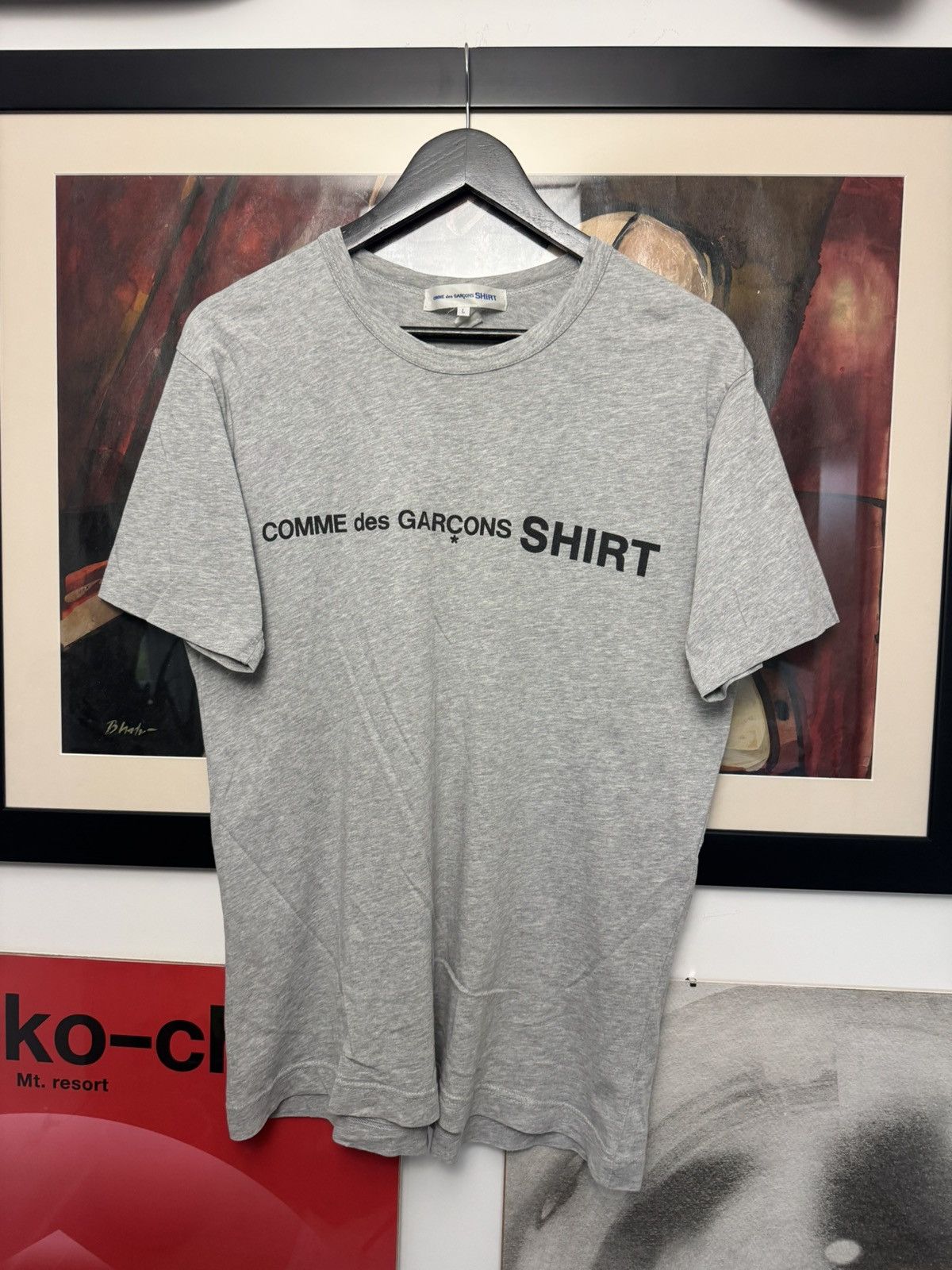 Comme des Garcons Comme Des Garcons Shirt Big Logo Japanese Tee Streetwear Size US L / EU 52-54 / 3 - 1 Thumbnail