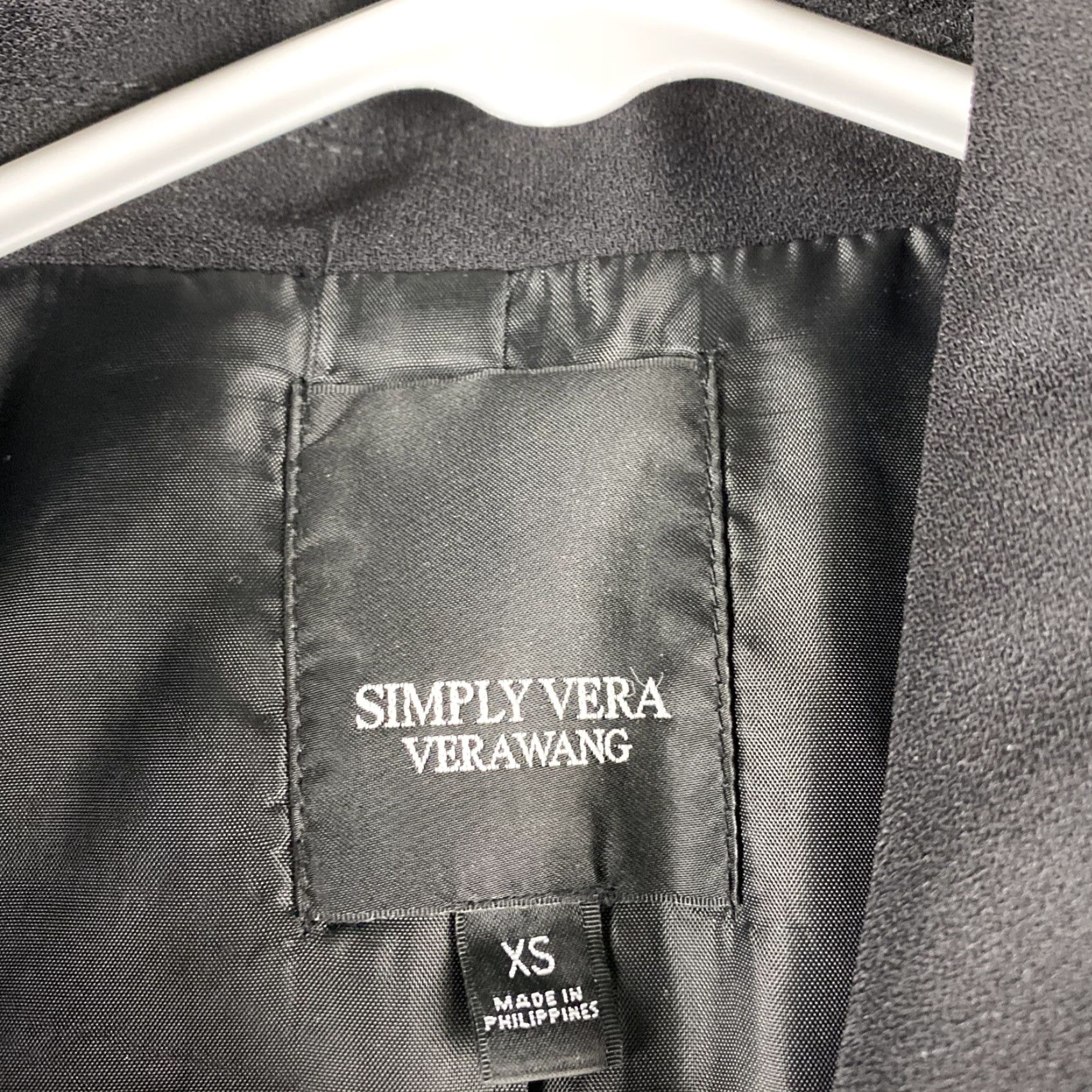 Vintage Simply Vera Wang Black Long Sleeve Jacket XS 38-52 Womens Size XS / US 0-2 / IT 36-38 - 5 Thumbnail