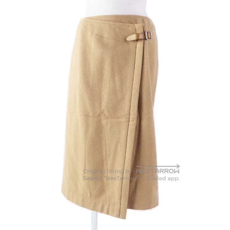 Hermes Hermes Camel hair skirt Size 25" / US 0 / IT 36 - 2 Thumbnail