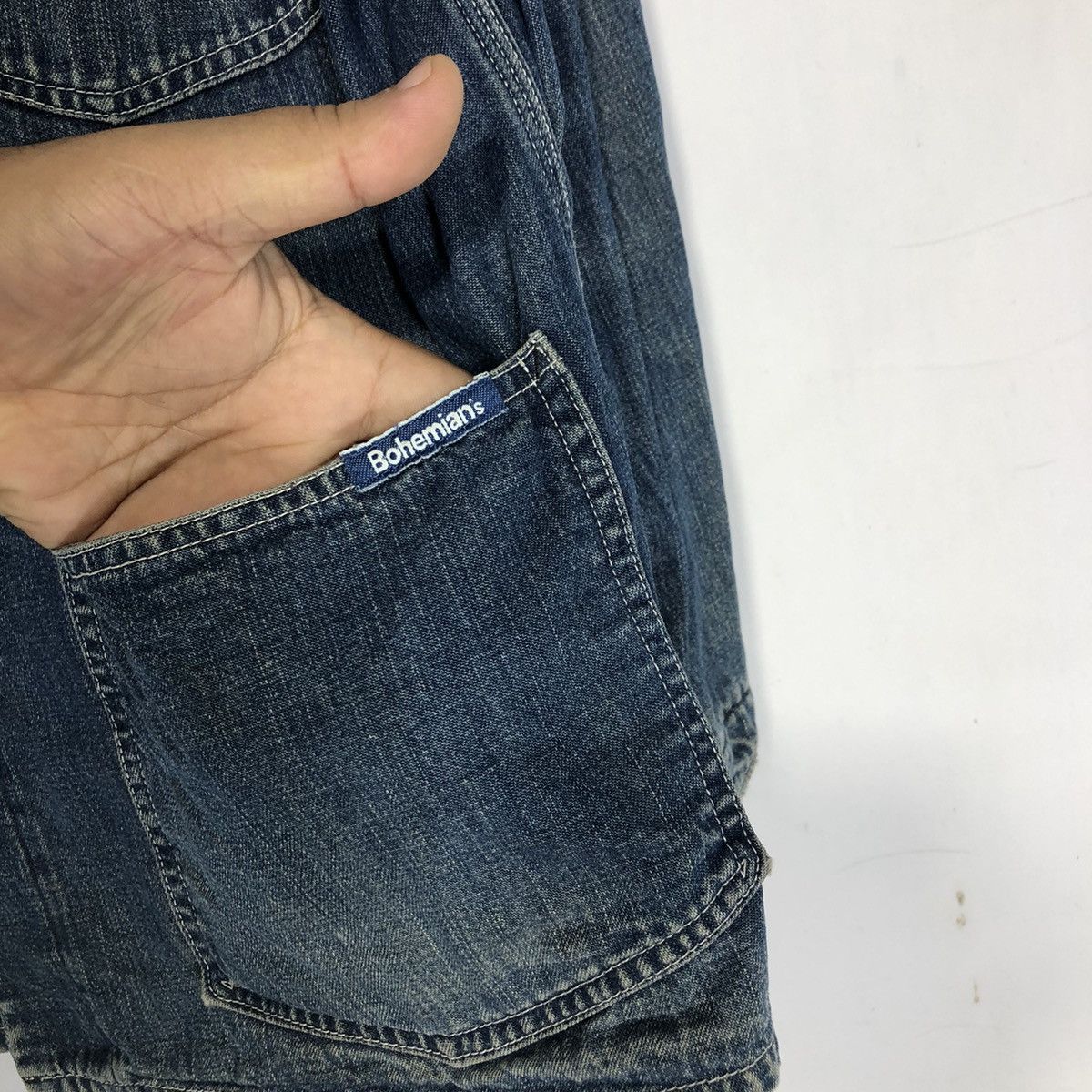 Japanese Brand × Vintage Bohemian Deeptone Sanforized Denim Japan Worker Jacket Size US M / EU 48-50 / 2 - 3 Thumbnail