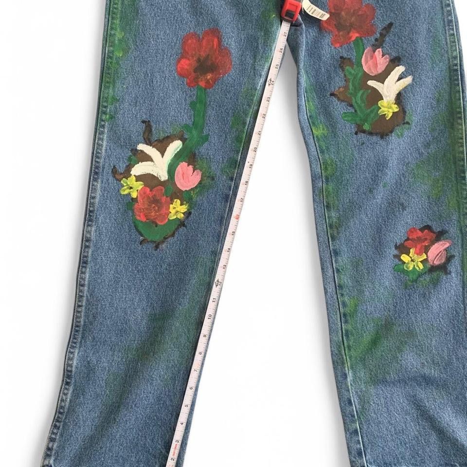 Wrangler Hand paint floral jeans Size US 32 / EU 48 - 3 Thumbnail
