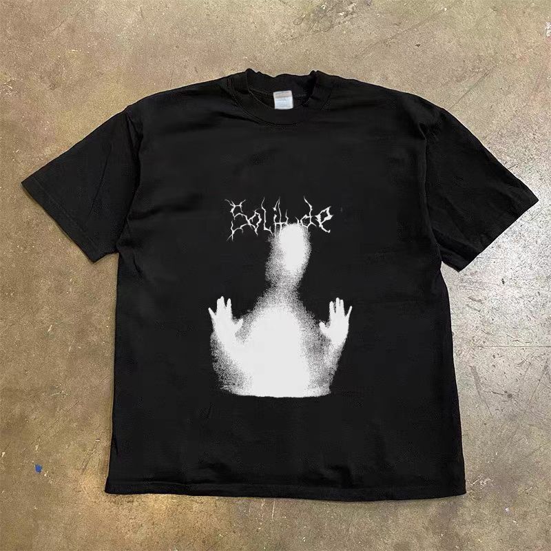 Japanese Brand × Vintage Dark style silhouette print casual short sleeve T-shirt Size US L / EU 52-54 / 3 - 3 Thumbnail