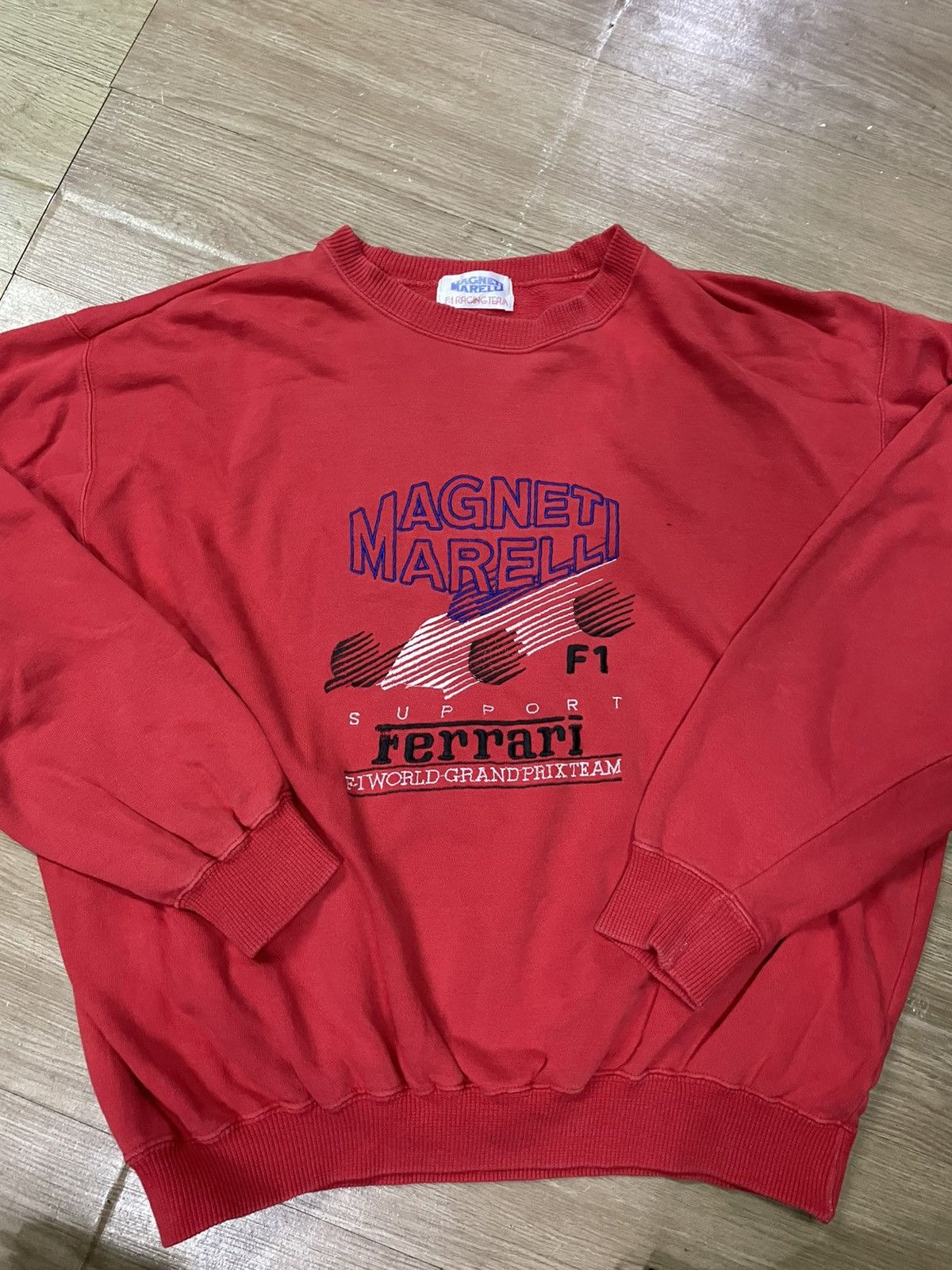 Ferrari Vintage Ferrari Magneti Marelli sweatshirt Size US L / EU 52-54 / 3 - 1 Thumbnail