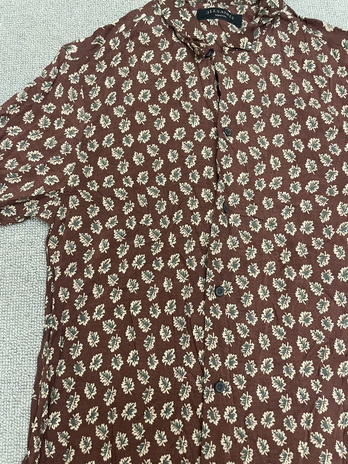 Allsaints AllSaints Floral Print Long Sleeve Shirt Size US M / EU 48-50 / 2 - 3 Thumbnail