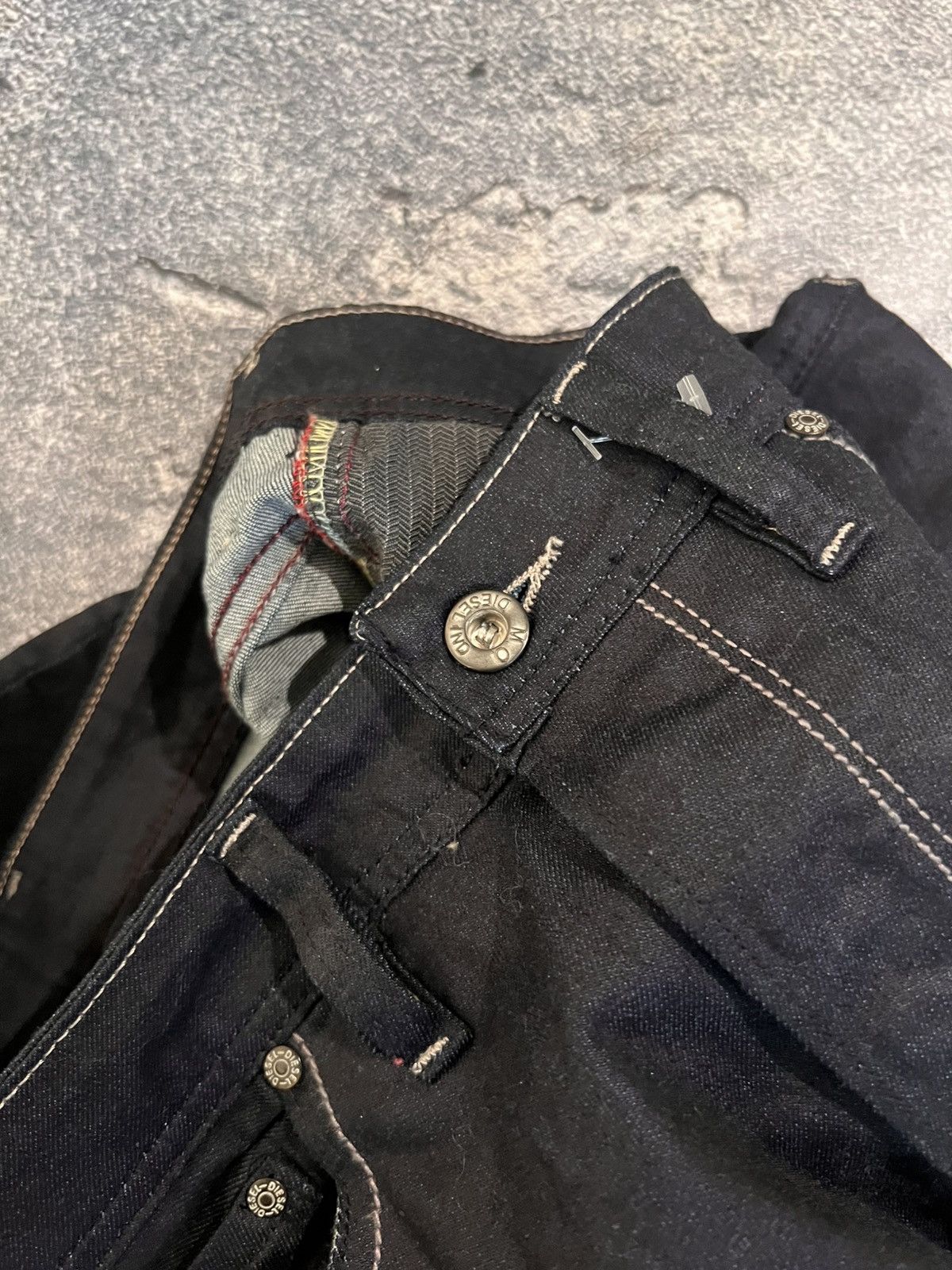 Diesel Diesel Destroyed Underground Jean / Archive Slim Vintage Y2K Size US 31 - 9 Thumbnail